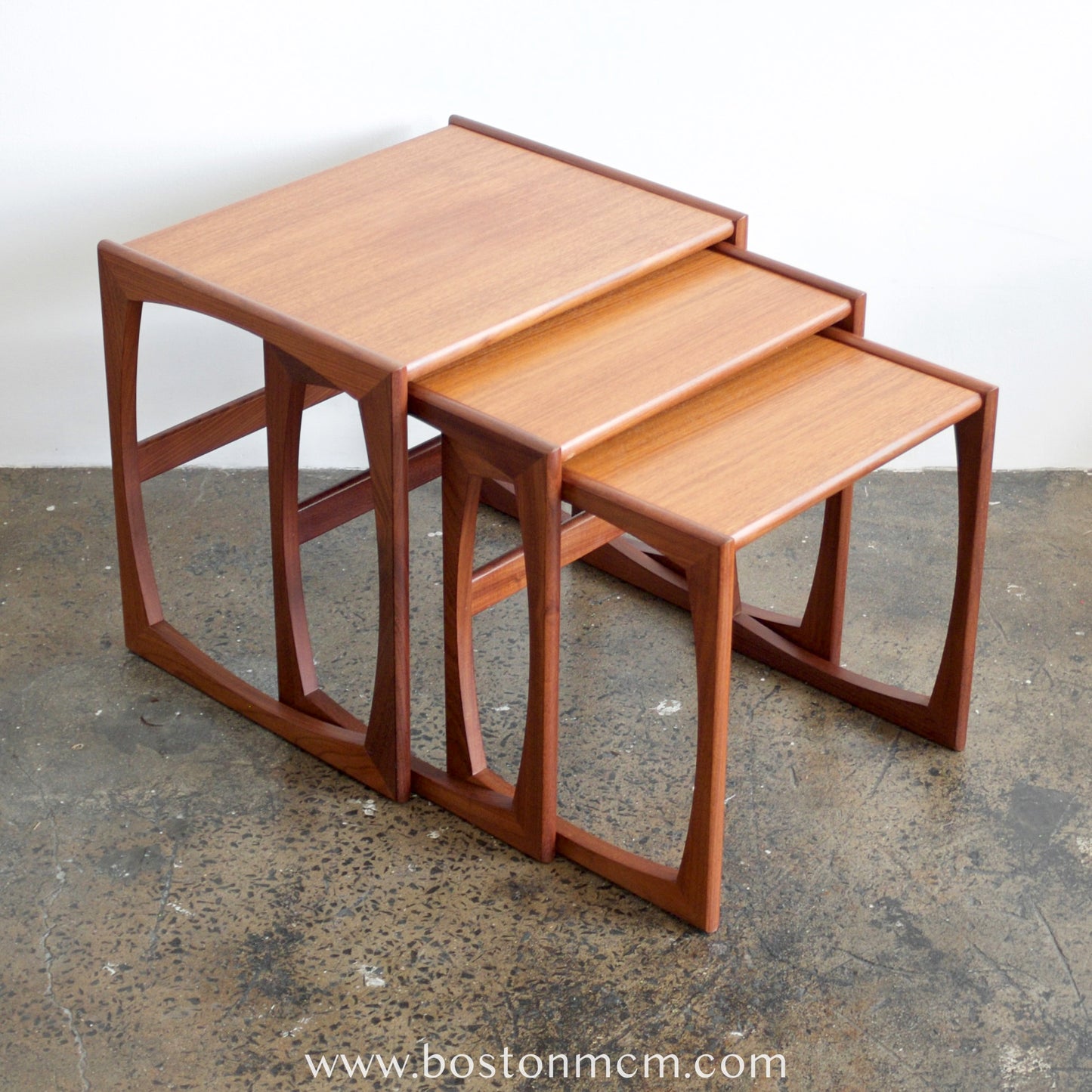 G-Plan "Quadrille" Set of 3 Teak Nesting Tables - #A70B