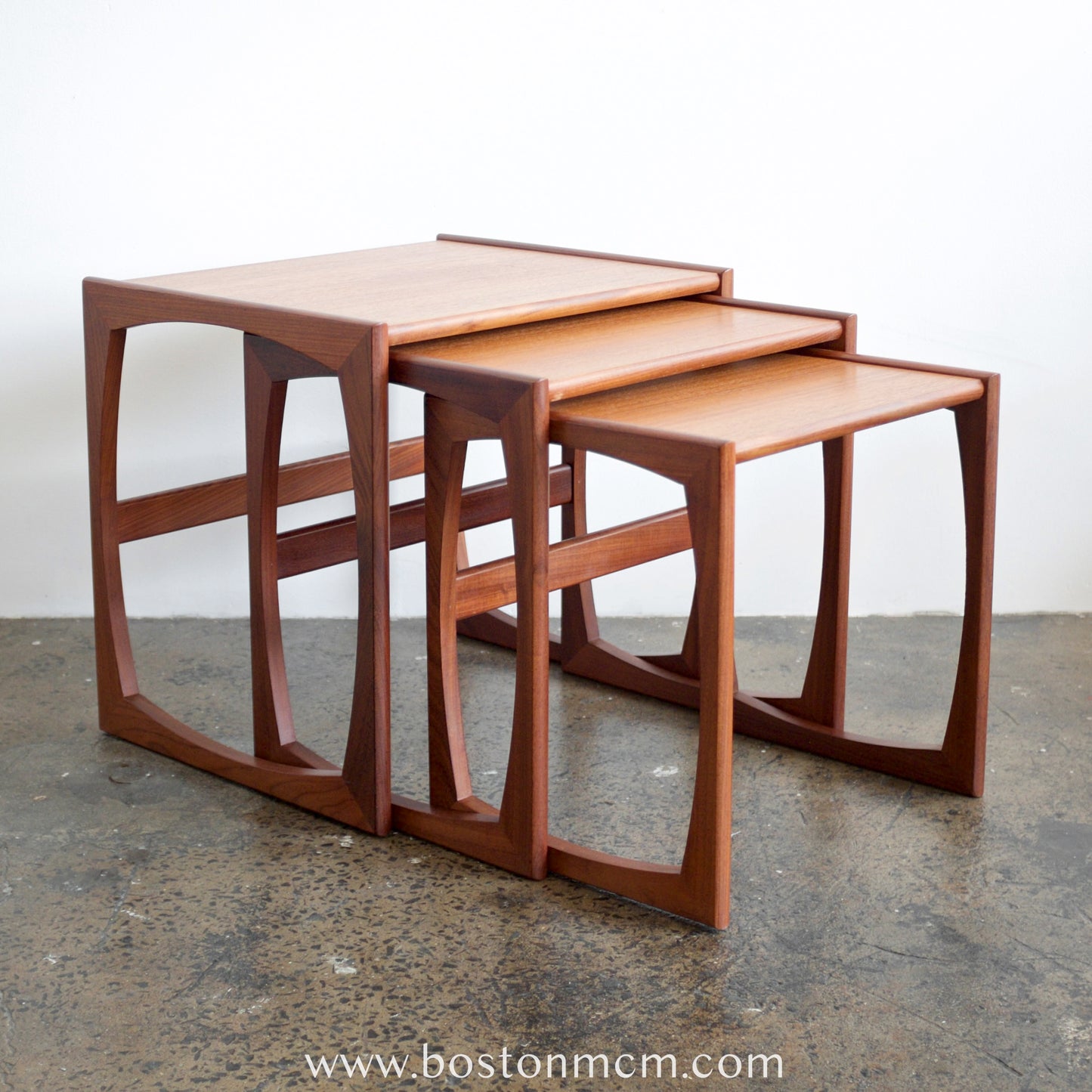 G-Plan "Quadrille" Set of 3 Teak Nesting Tables - #A70B