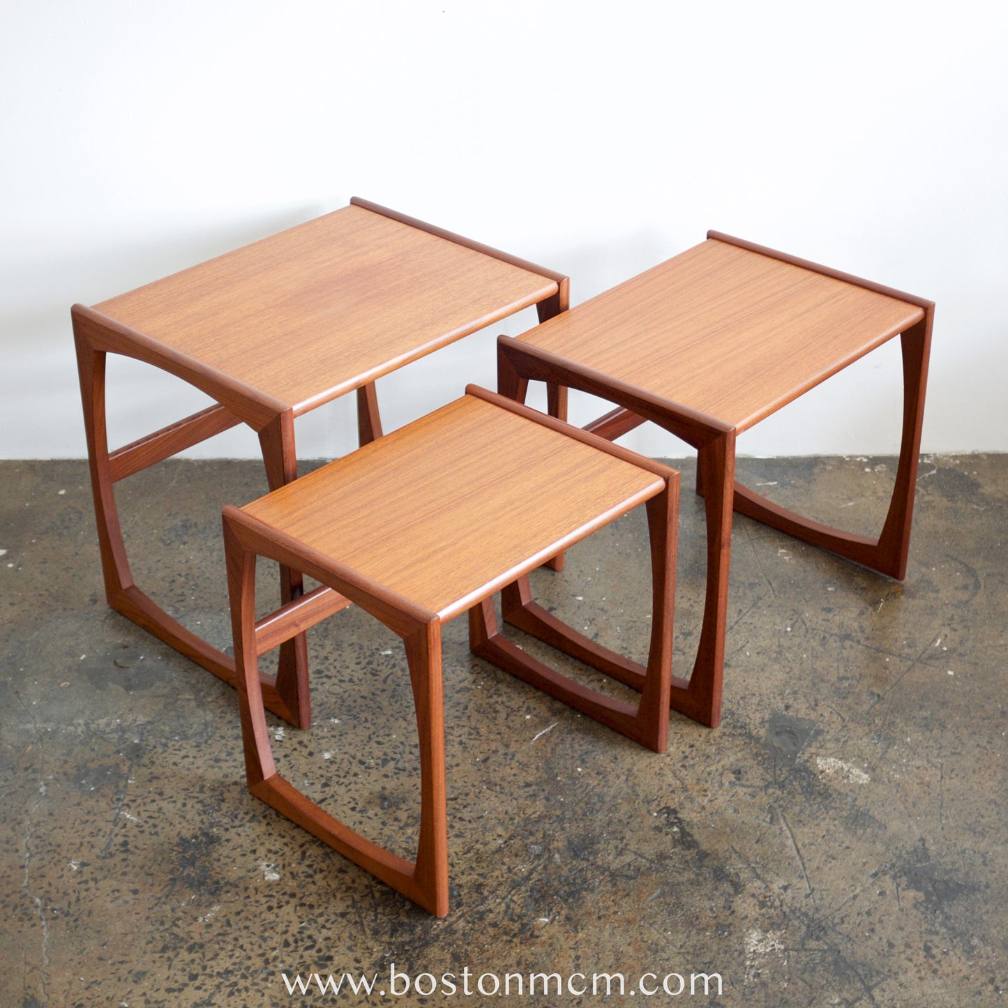 G-Plan "Quadrille" Set of 3 Teak Nesting Tables - #A70B