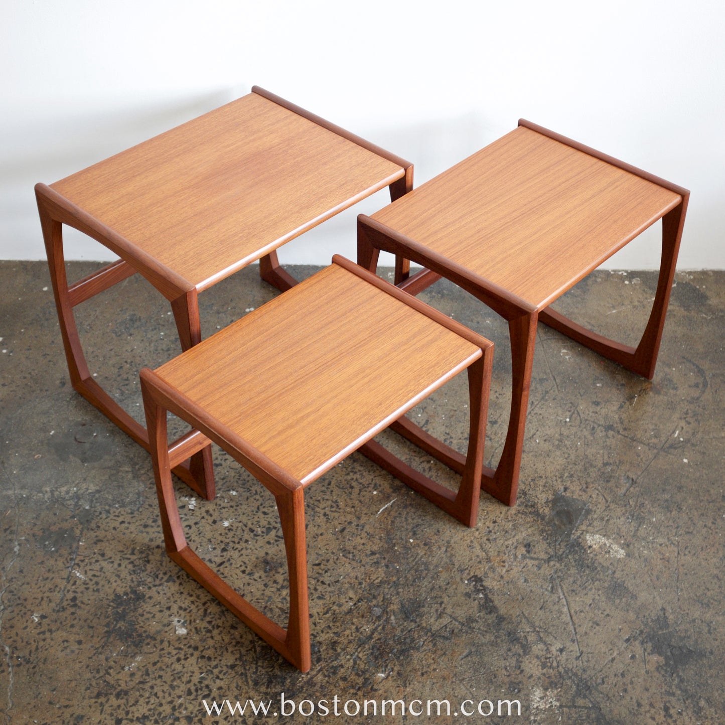 G-Plan "Quadrille" Set of 3 Teak Nesting Tables - #A70B