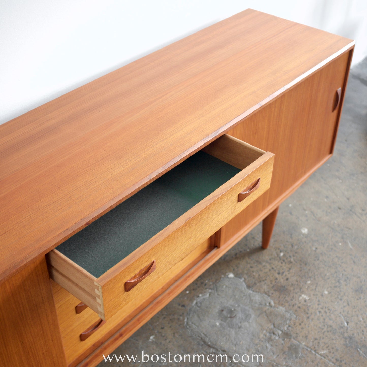 Clausen & Søn Teak Credenza with Sliding Doors
