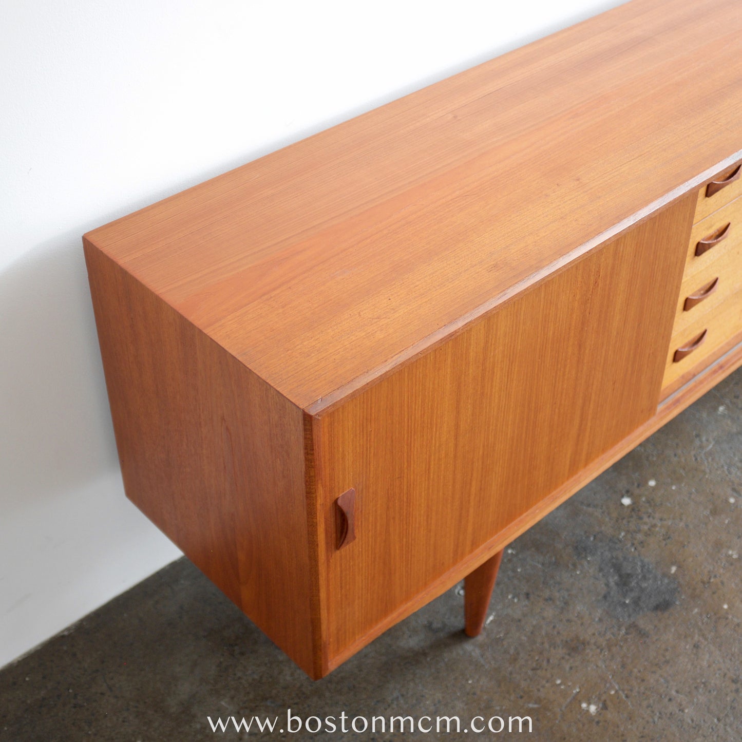 Clausen & Søn Teak Credenza with Sliding Doors
