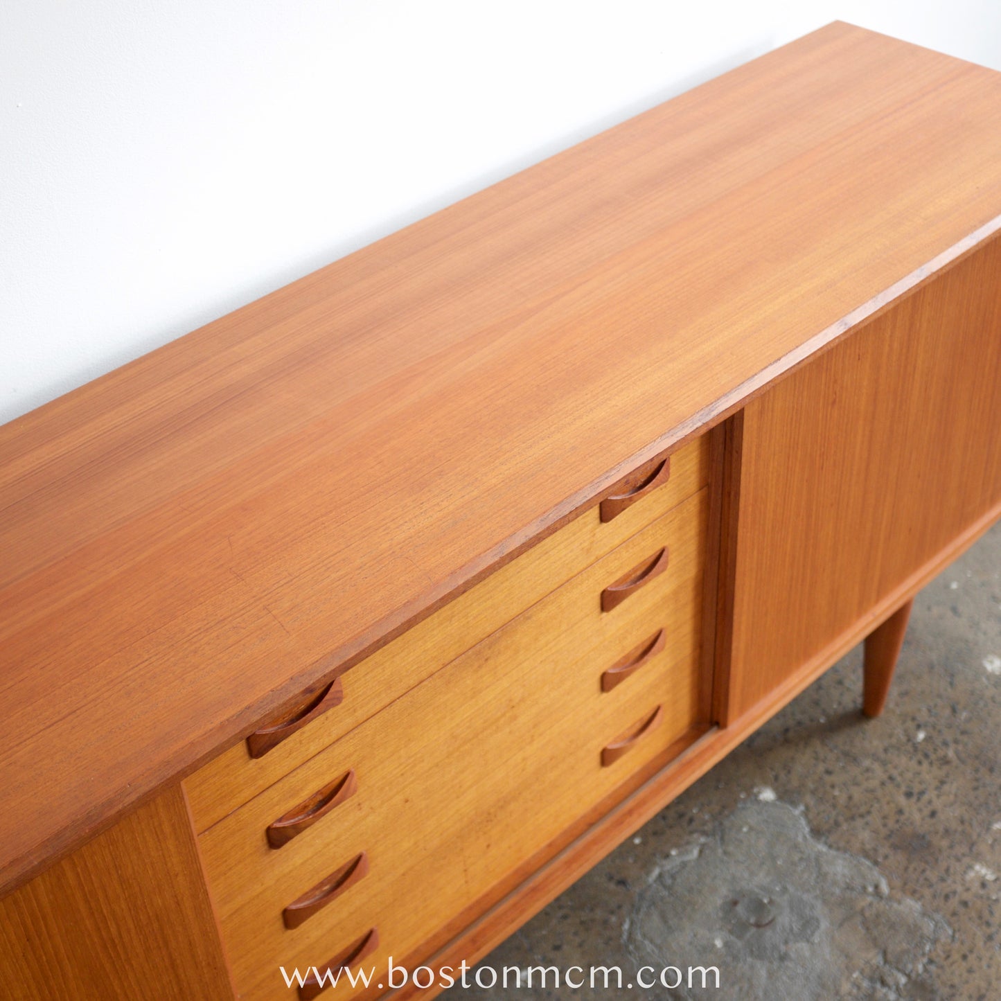 Clausen & Søn Teak Credenza with Sliding Doors