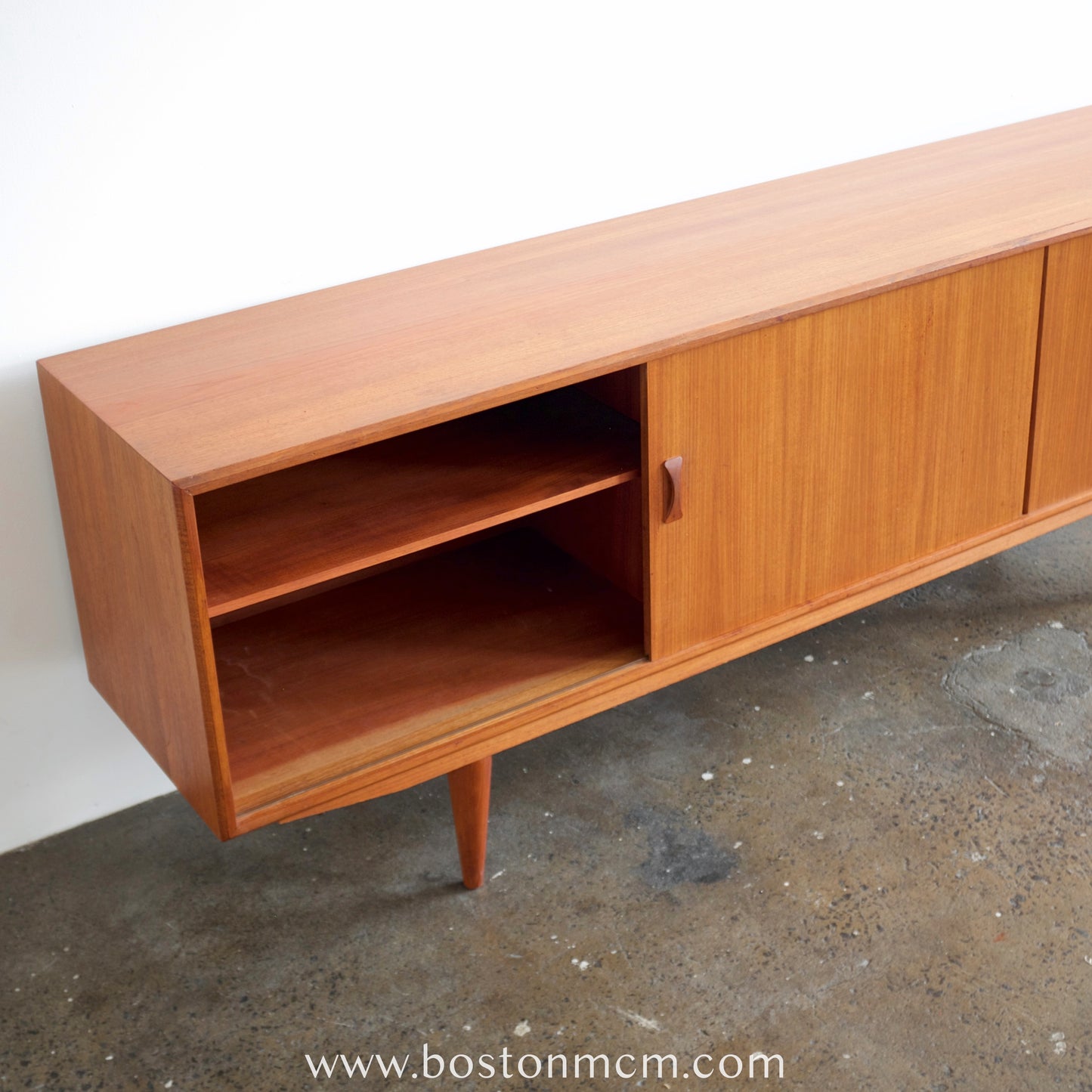 Clausen & Søn Teak Credenza with Sliding Doors