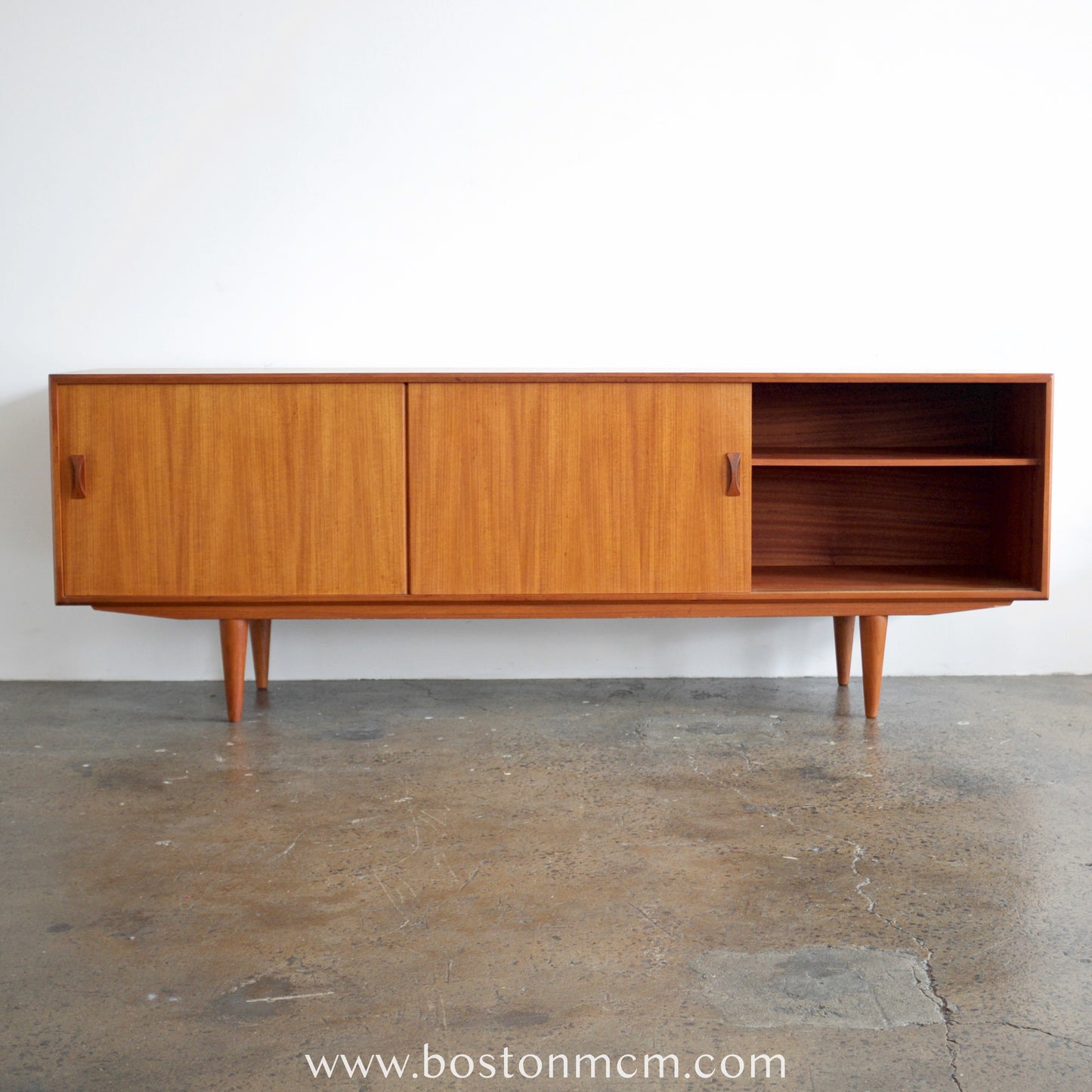 Clausen & Søn Teak Credenza with Sliding Doors