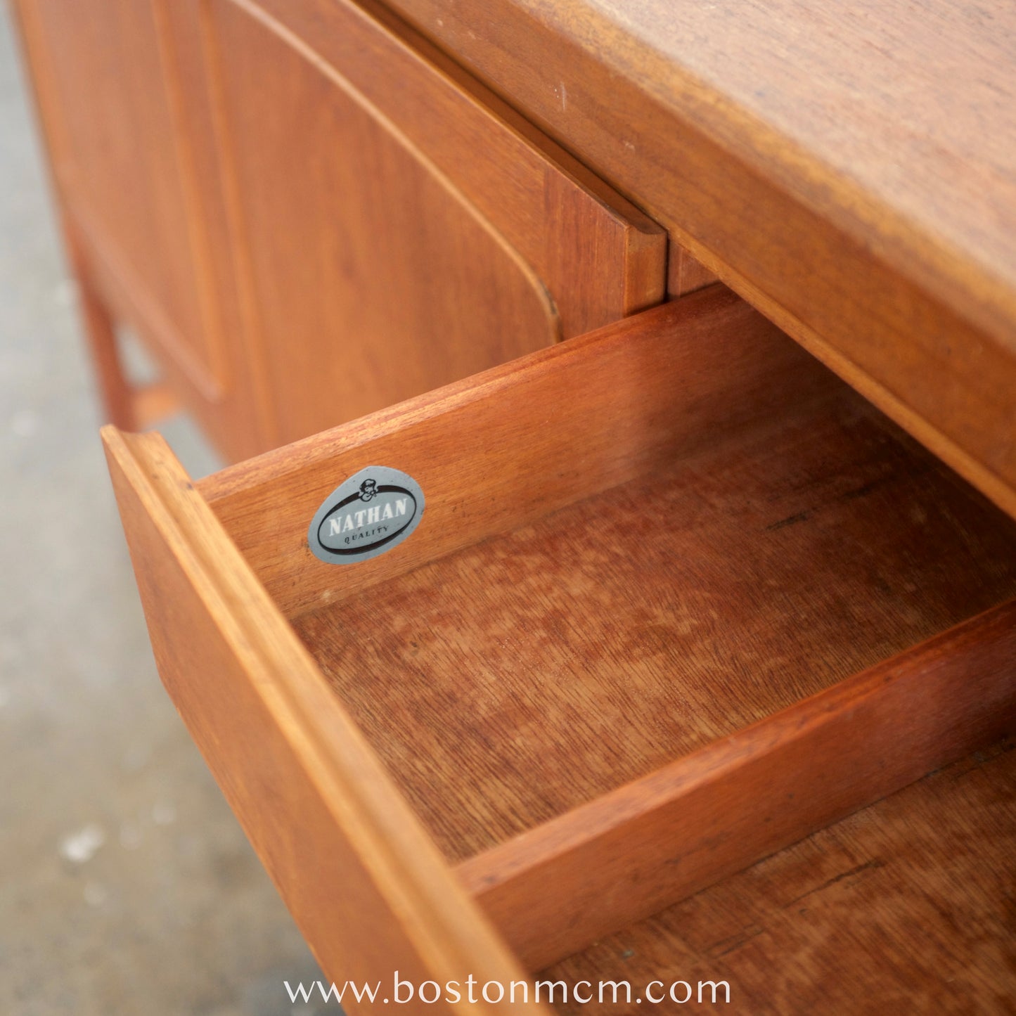 Nathan Furniture Teak "Squares" Credenza / Sideboard - #A63