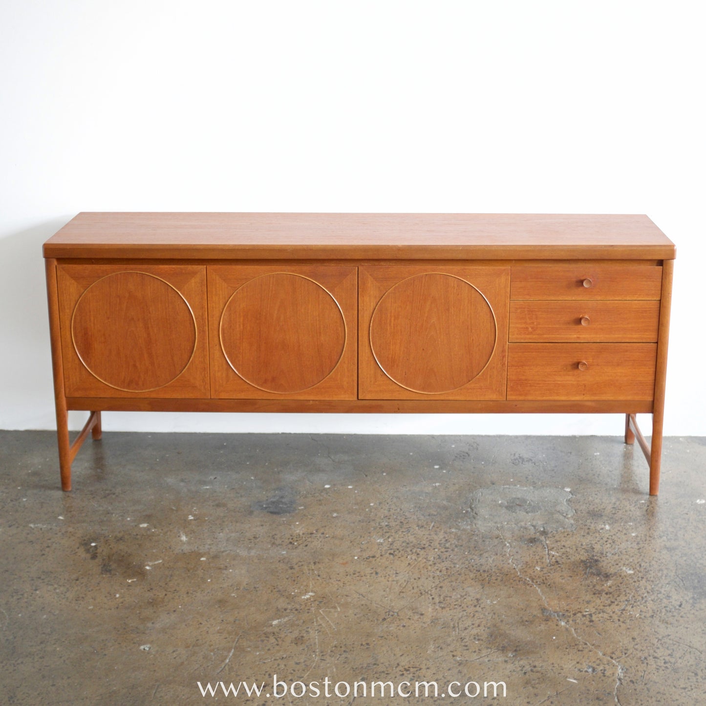 Nathan Furniture Teak "Circles" Credenza