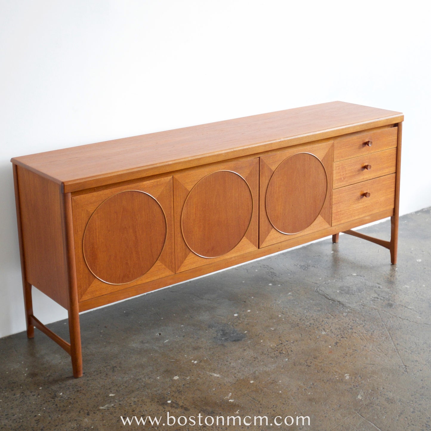 Nathan Furniture Teak "Circles" Credenza