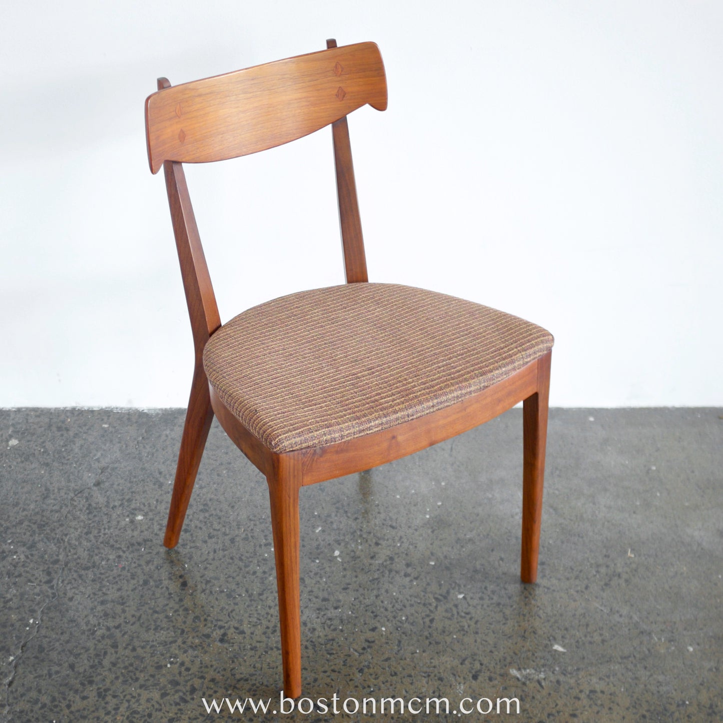 Drexel Furniture "Declaration" Walnut & Rosewood Dining Chairs - Set of 6