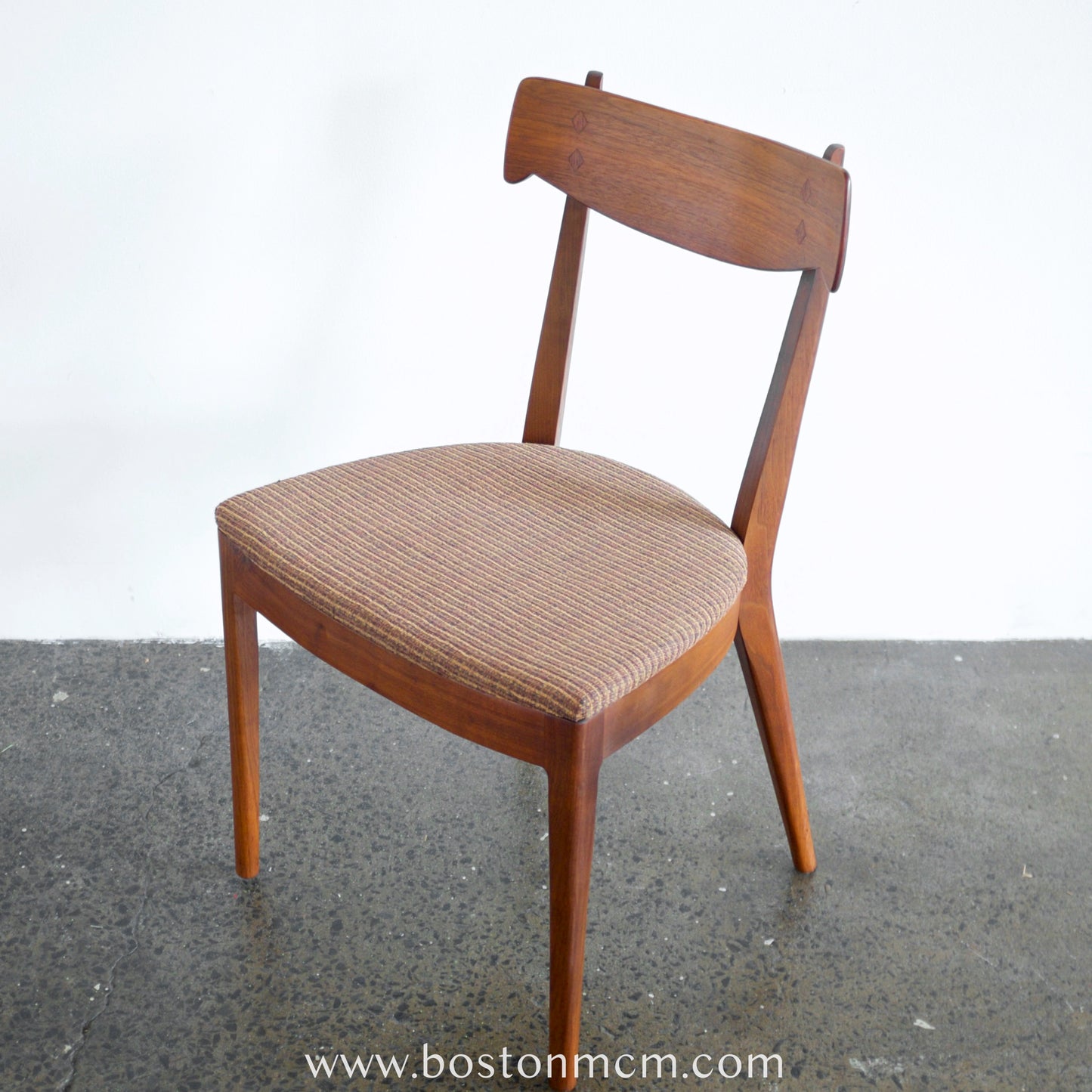 Drexel Furniture "Declaration" Walnut & Rosewood Dining Chairs - Set of 6