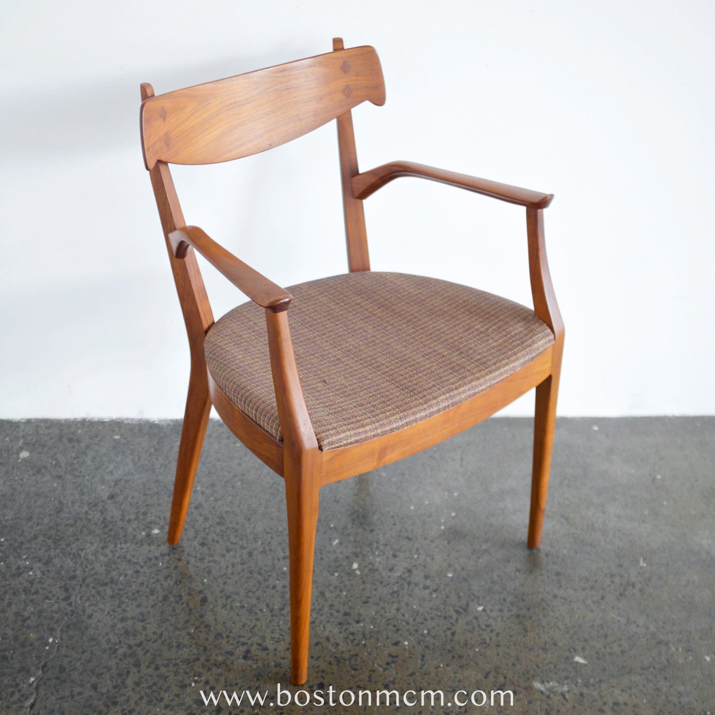 Drexel Furniture "Declaration" Walnut & Rosewood Dining Chairs - Set of 6