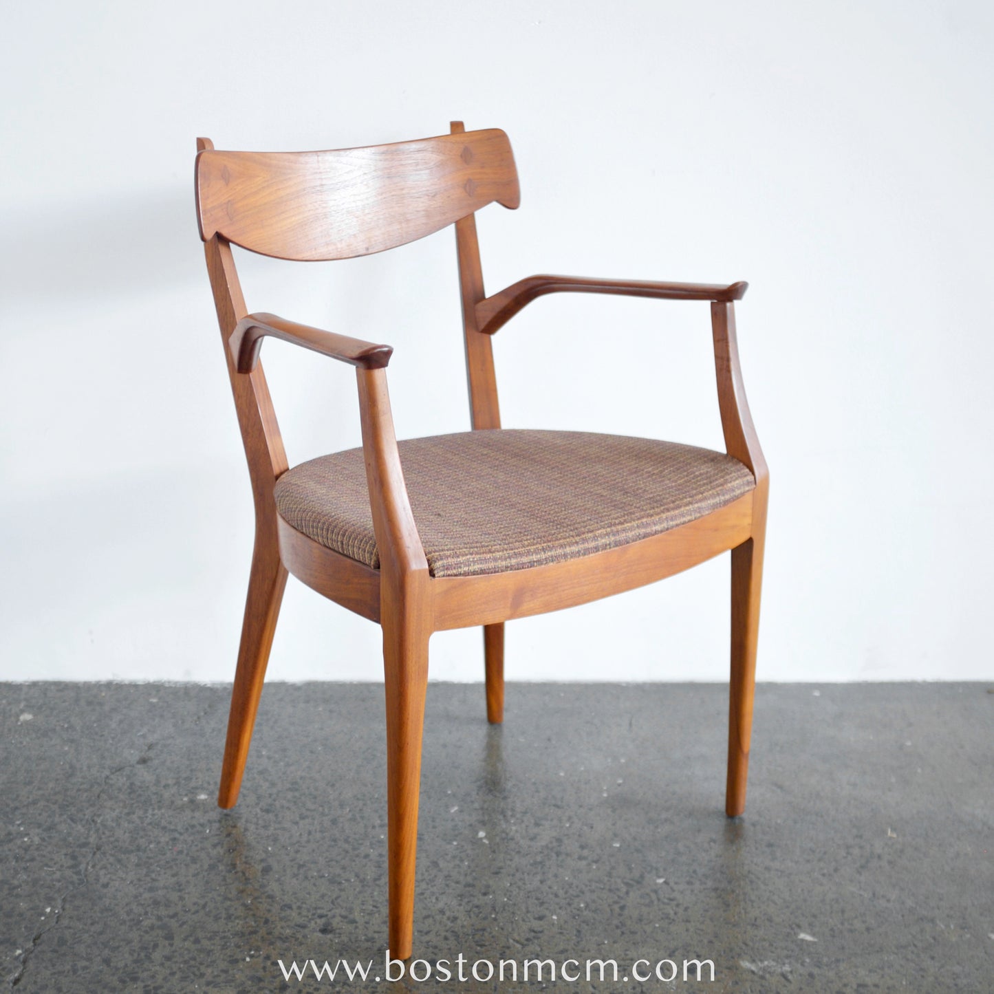Drexel Furniture "Declaration" Walnut & Rosewood Dining Chairs - Set of 6