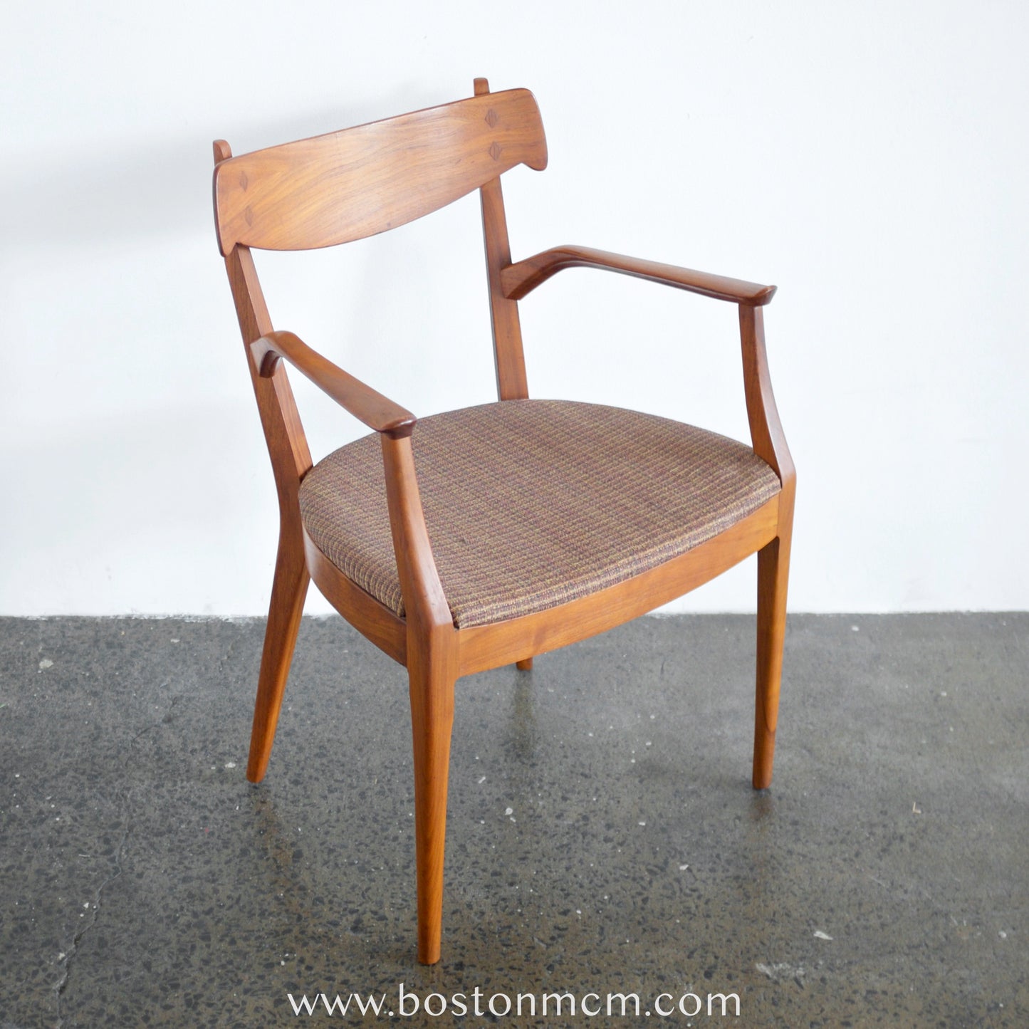 Drexel Furniture "Declaration" Walnut & Rosewood Dining Chairs - Set of 6