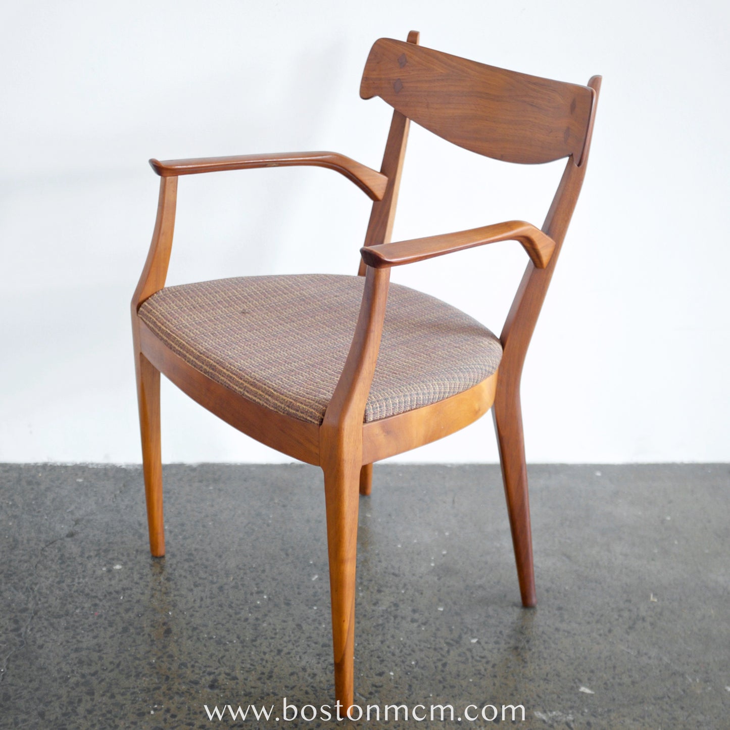 Drexel Furniture "Declaration" Walnut & Rosewood Dining Chairs - Set of 6