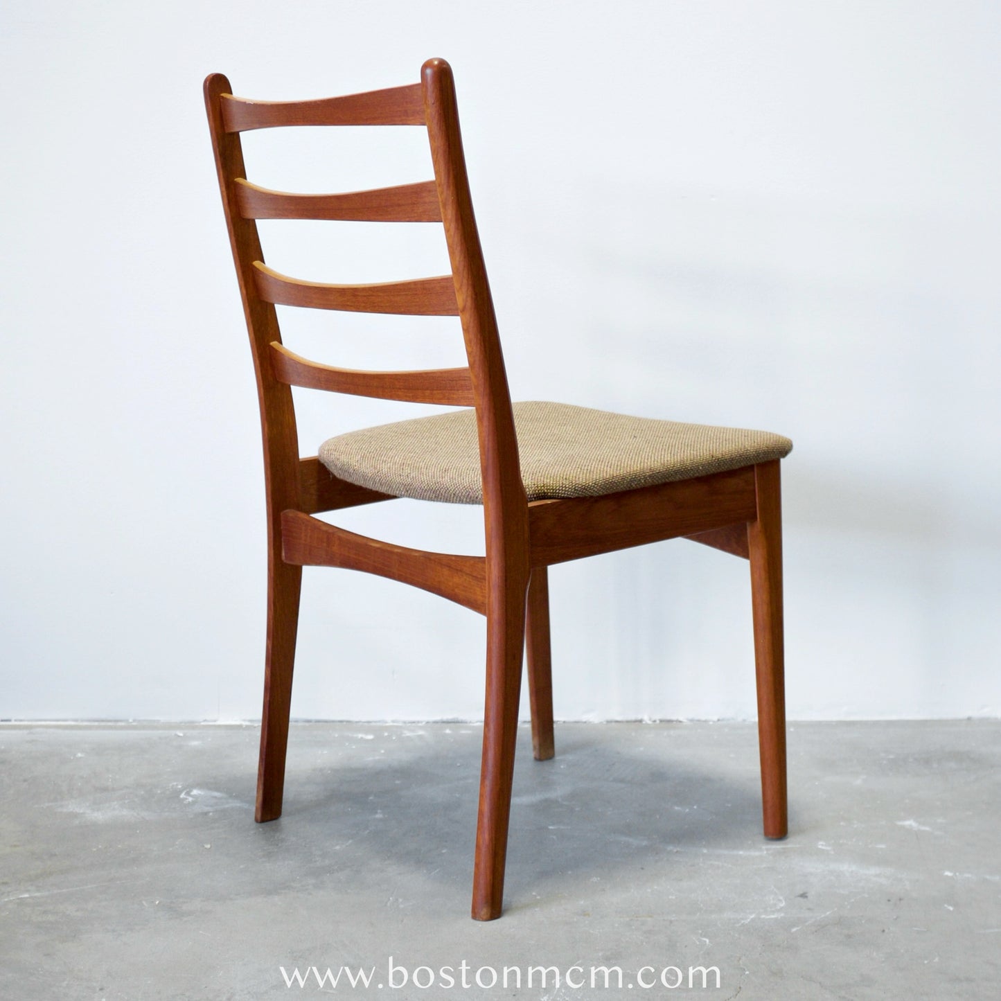 Danish Teak Ladder Back Dining Chairs - Set of 4