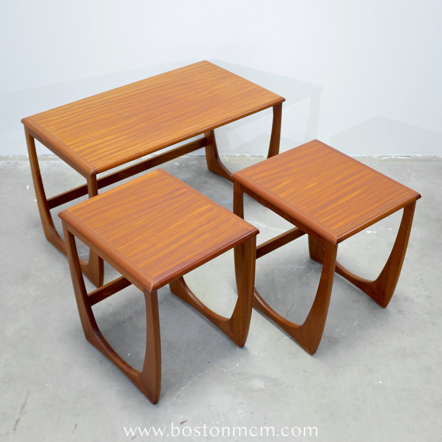 G-Plan Set of 3 "Astro" Teak Nesting Tables - #A56