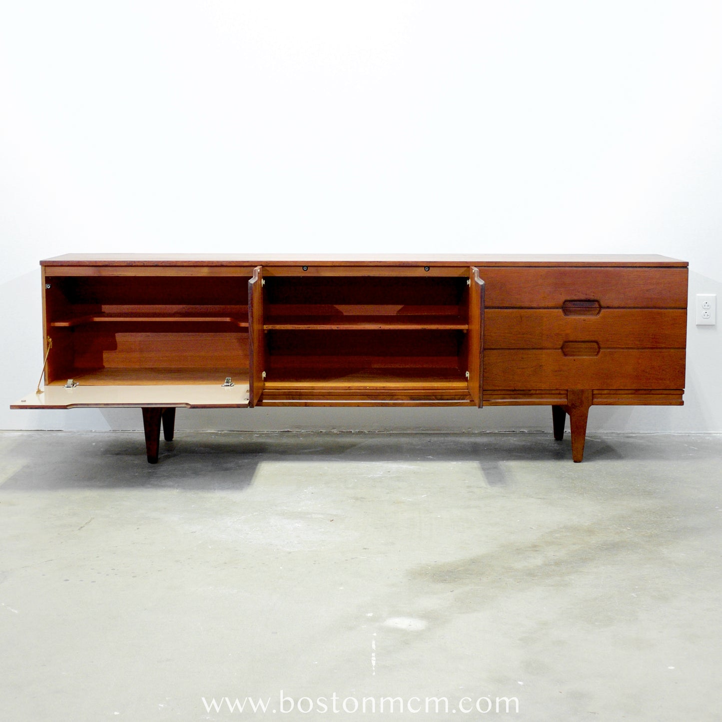 British Teak Credenza - 90" L