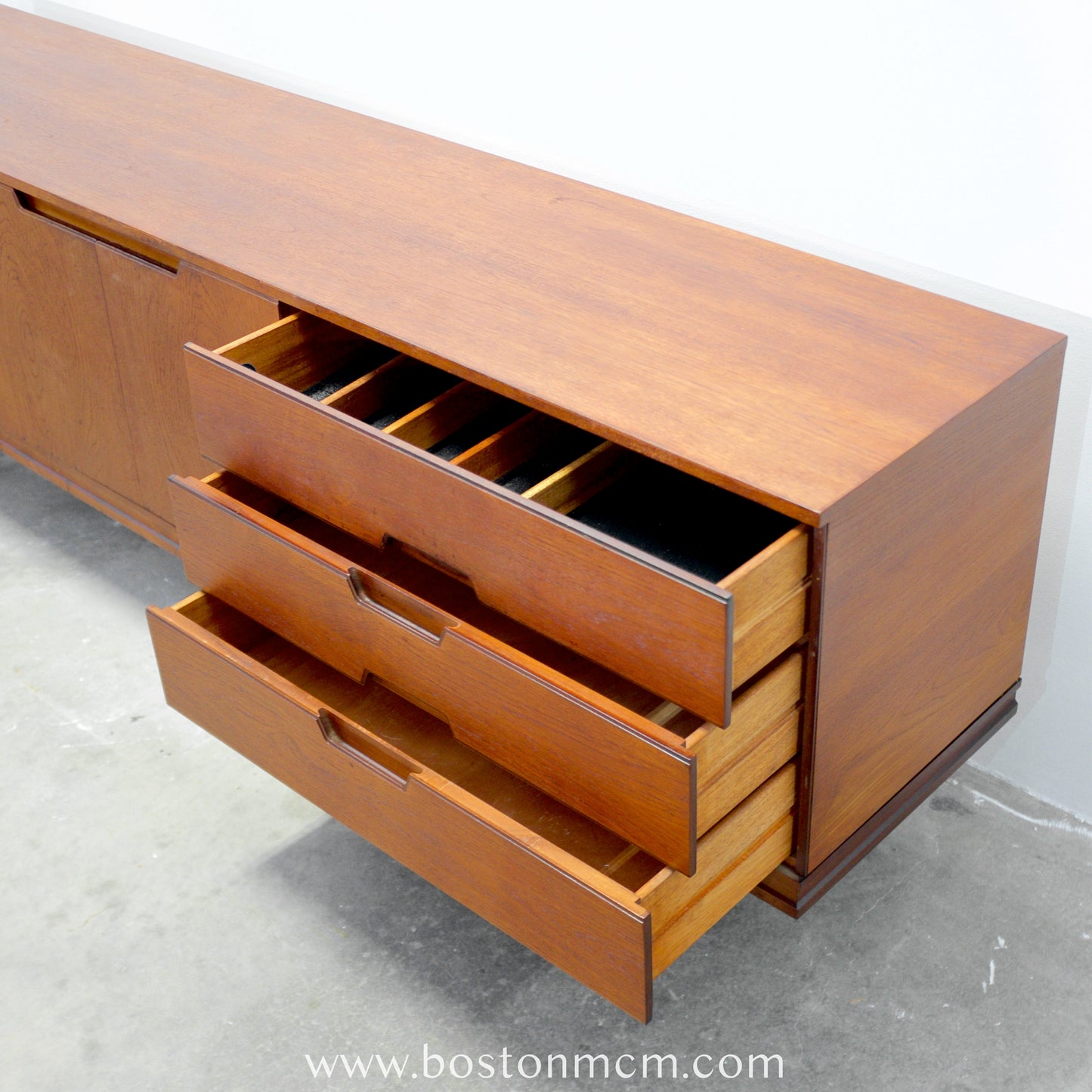 British Teak Credenza - 90" L