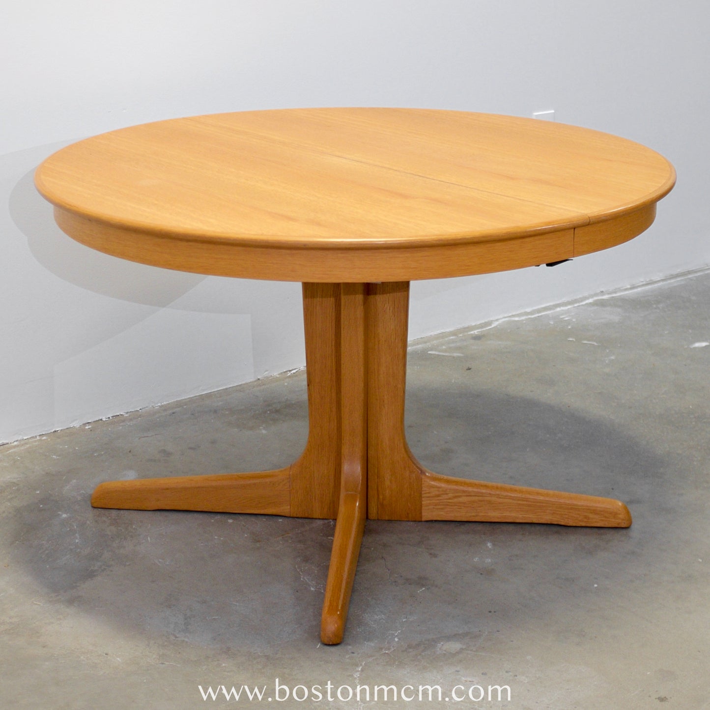 Danish Oak Round Dining Table - #A84