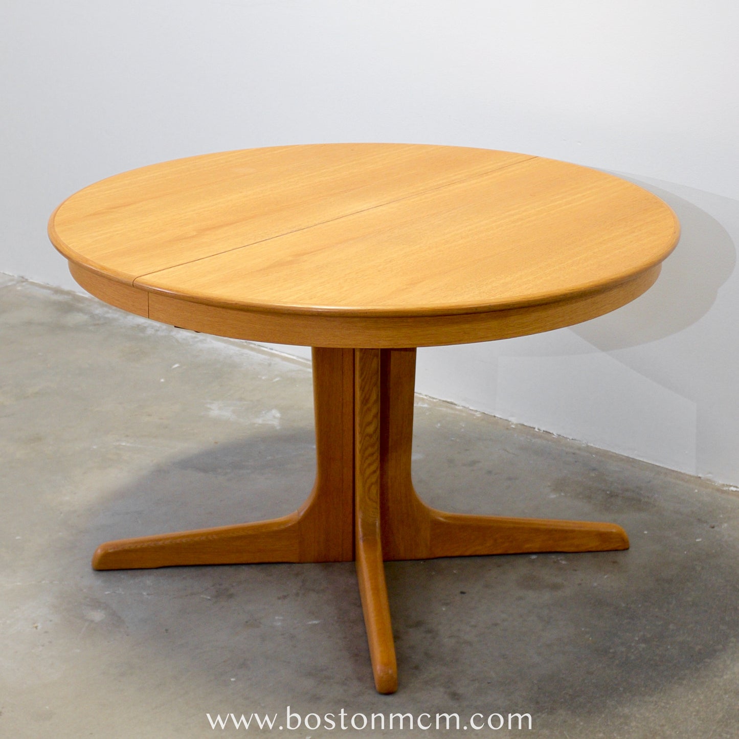 Danish Oak Round Dining Table - #A84