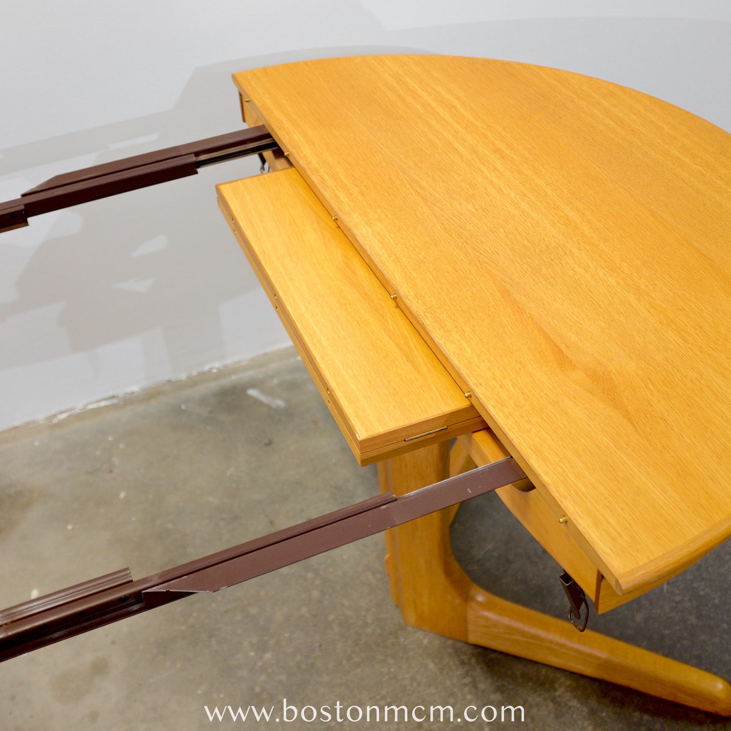 Danish Oak Round Dining Table - #A84