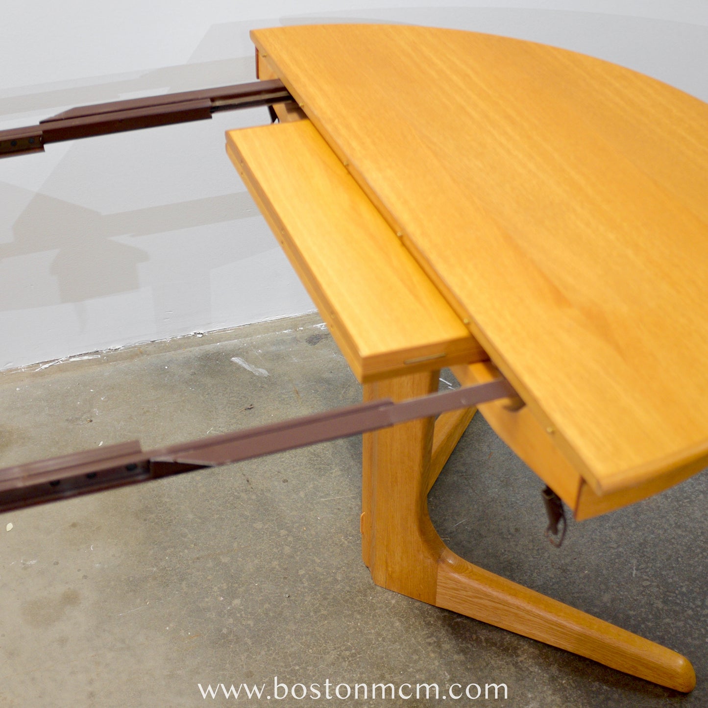 Danish Oak Round Dining Table - #A84