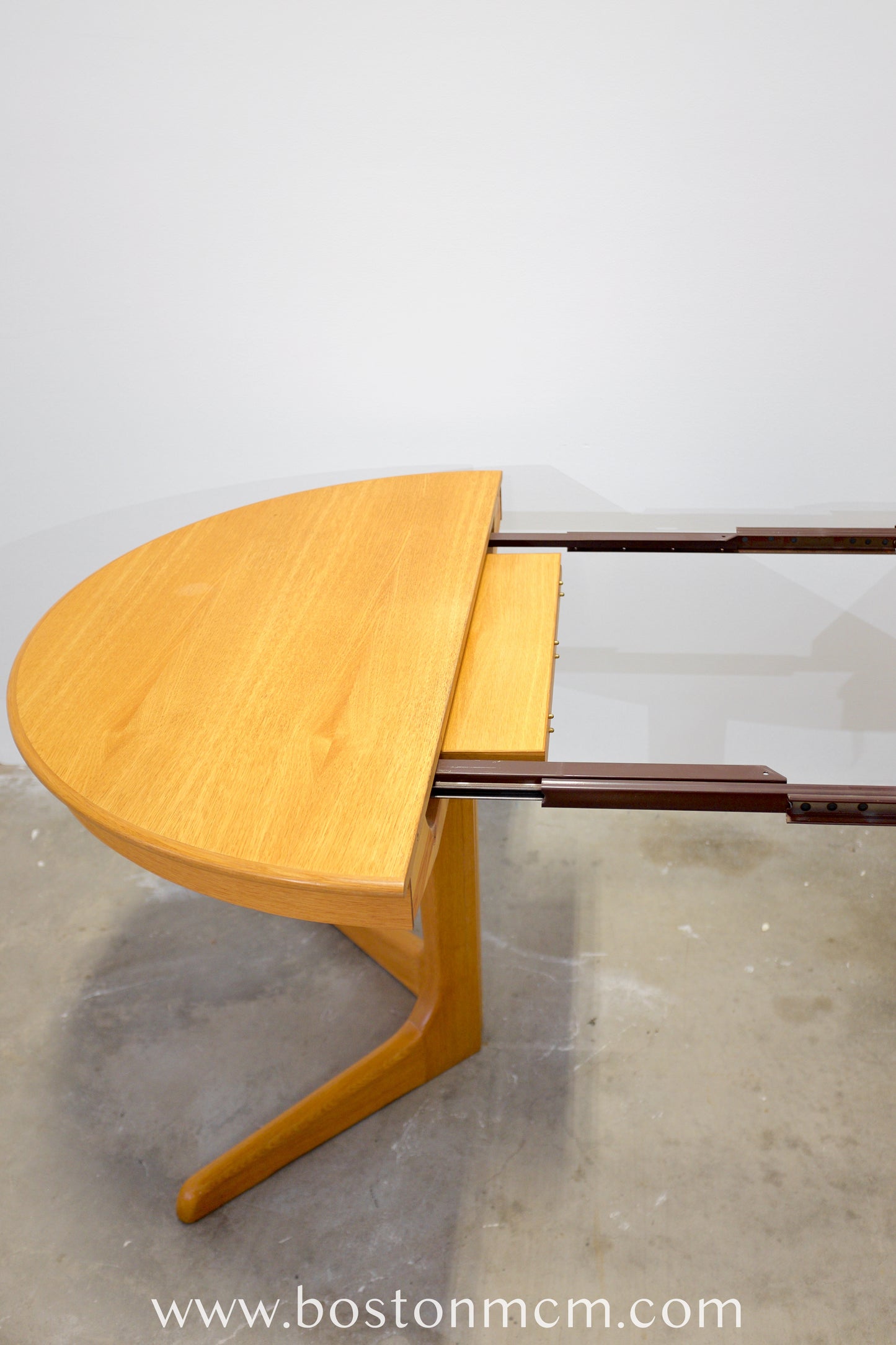 Danish Oak Round Dining Table - #A84
