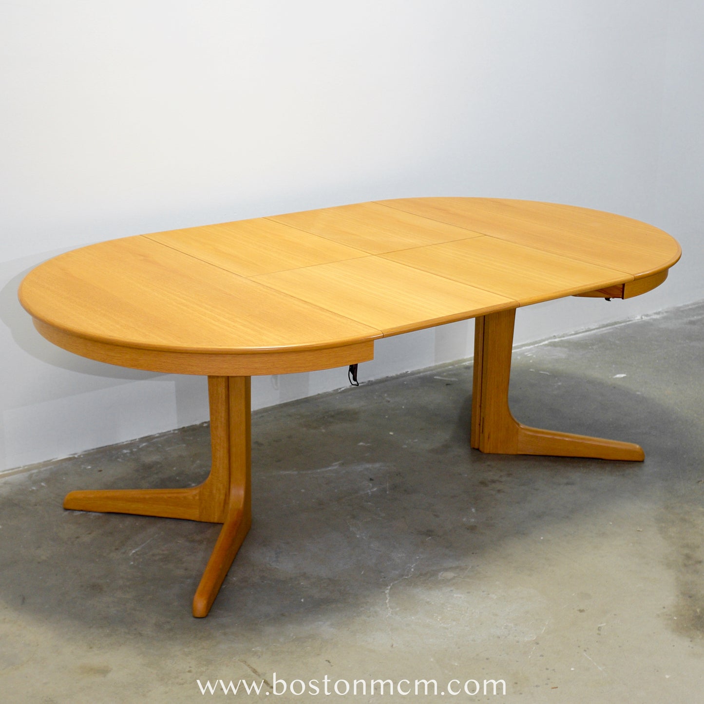 Danish Oak Round Dining Table - #A84