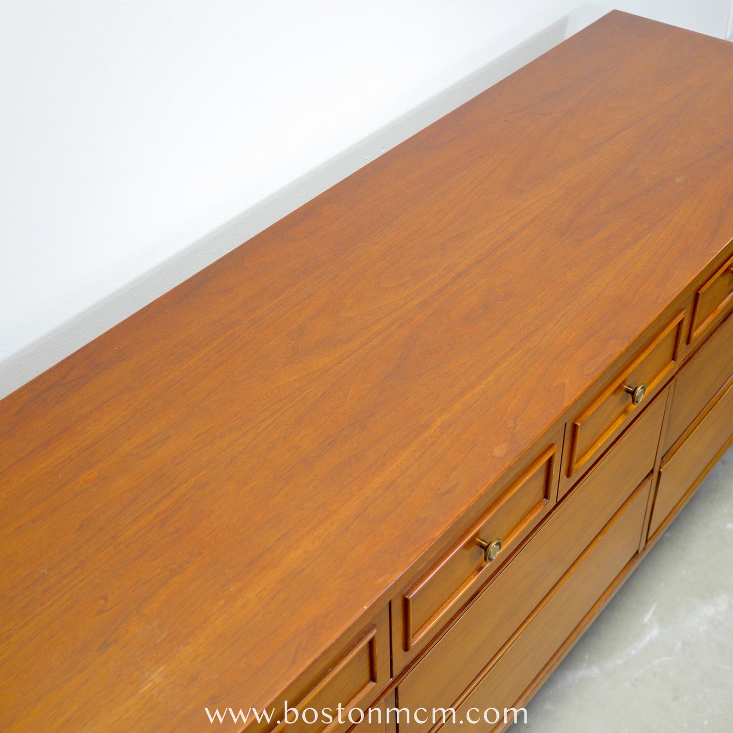Dixie Furniture "Portfolio" Walnut 9 Drawer Dresser