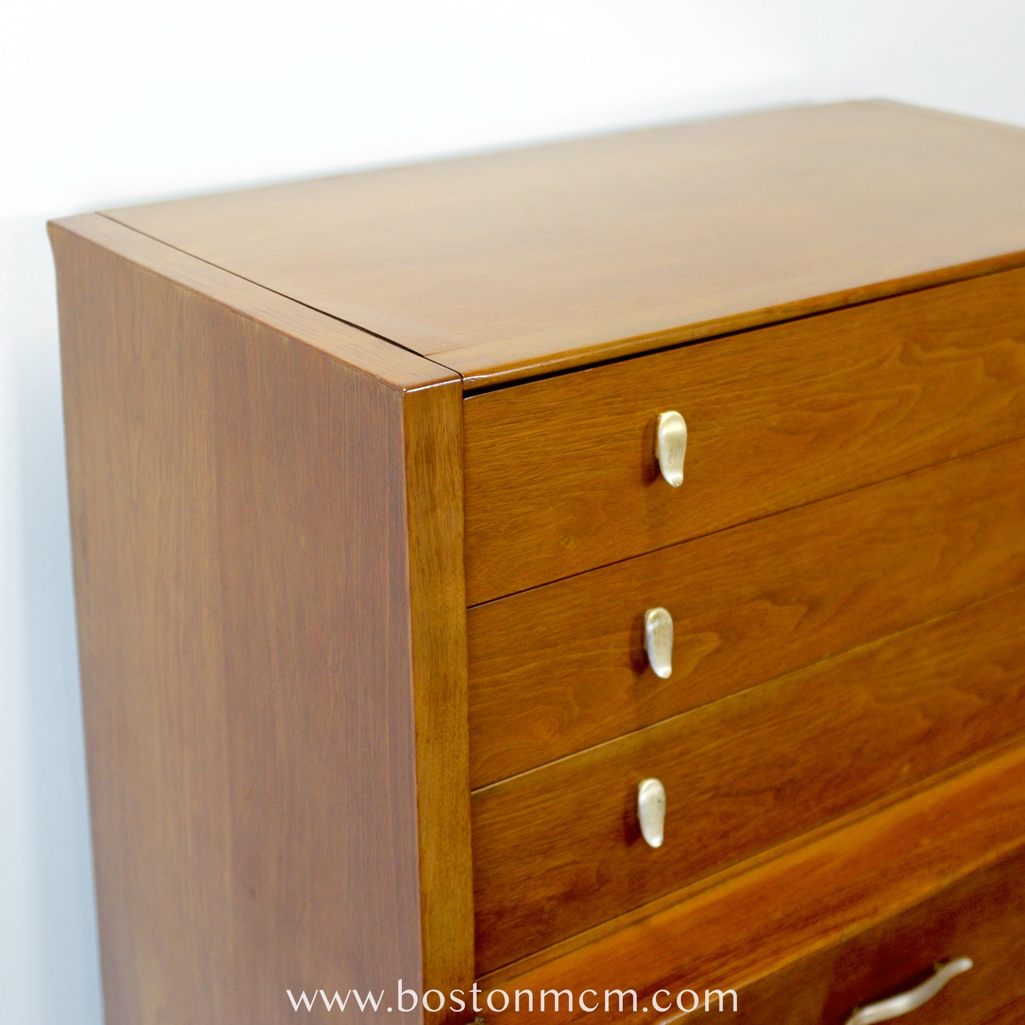 Drexel Furniture "Profile" Walnut Tall Dresser / Chest