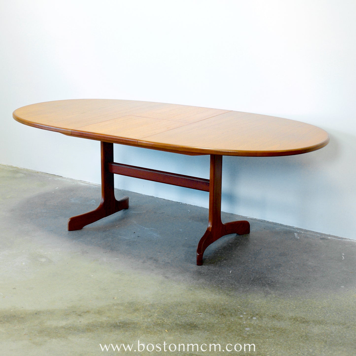 G-Plan "Fresco" Teak Oval Pedestal Base Dining Table - #A30