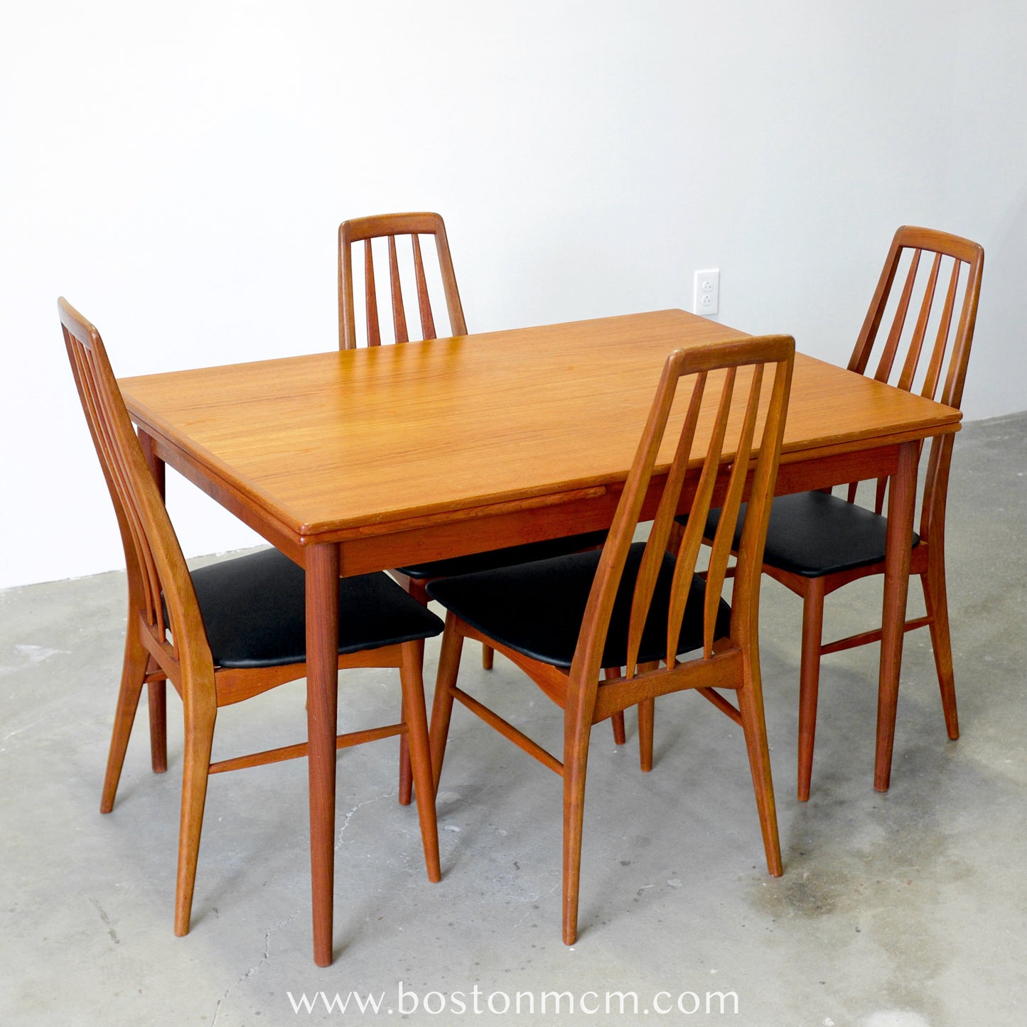 Danish Teak Draw-Leaf Dining Table - #A52