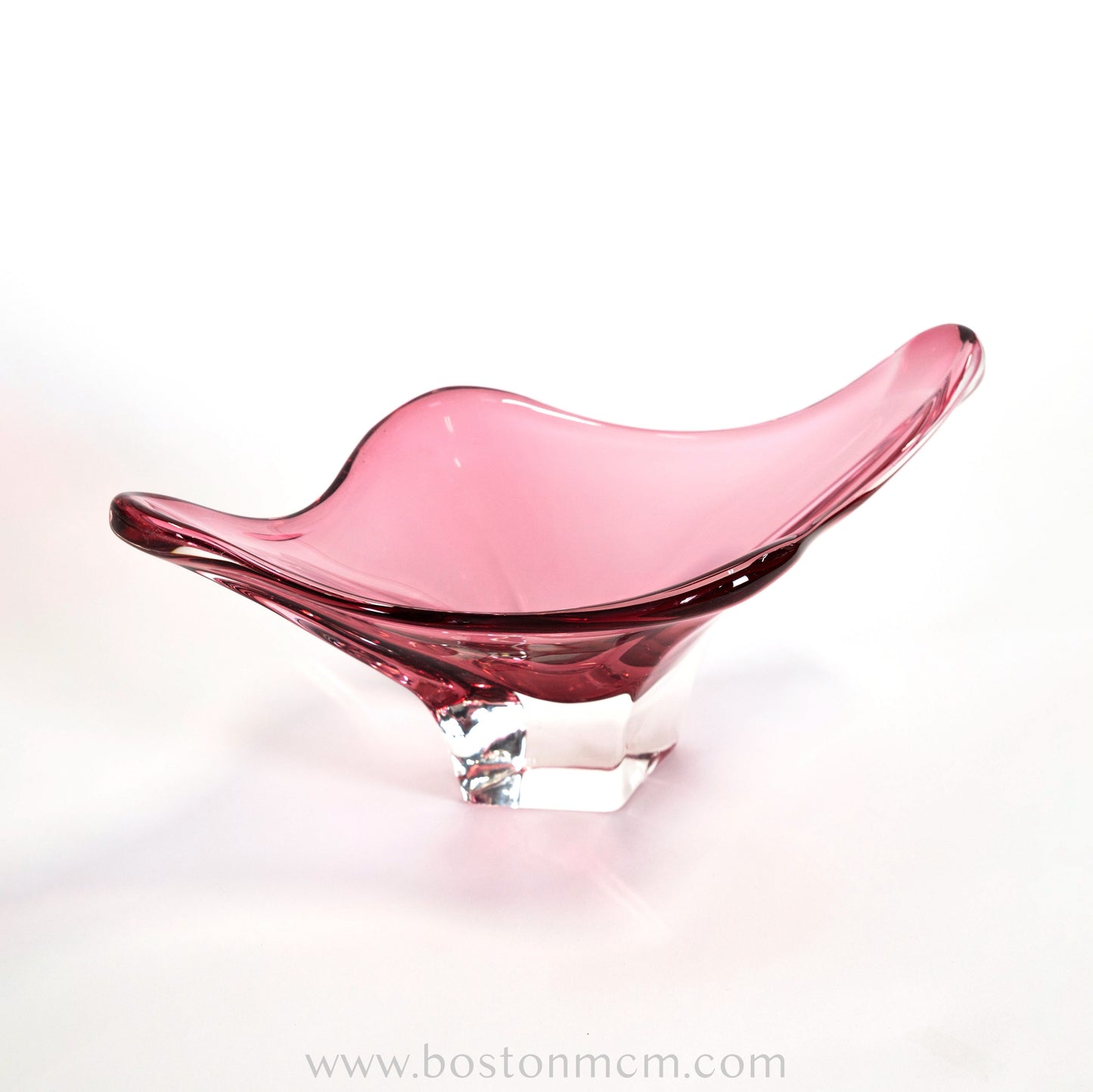 Murano Italian Pink Art Glass Bowl