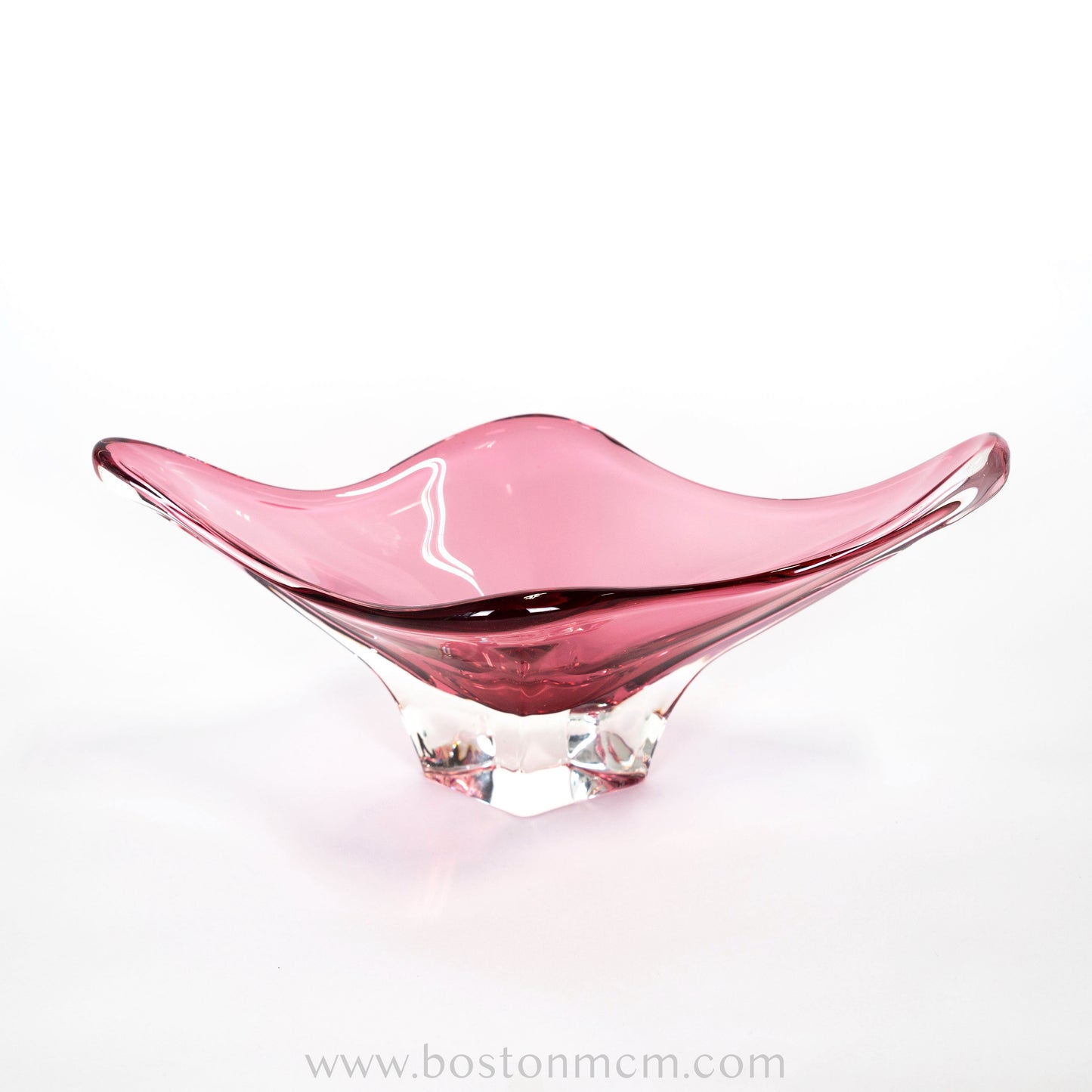 Murano Italian Pink Art Glass Bowl