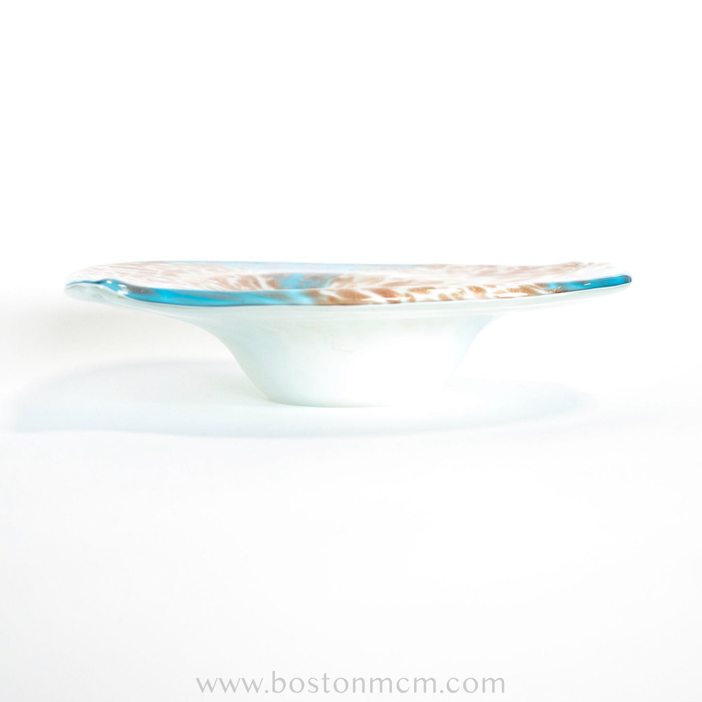 Italian Murano Art Glass Bowl by Fratelli Toso - Copper & Aventurine