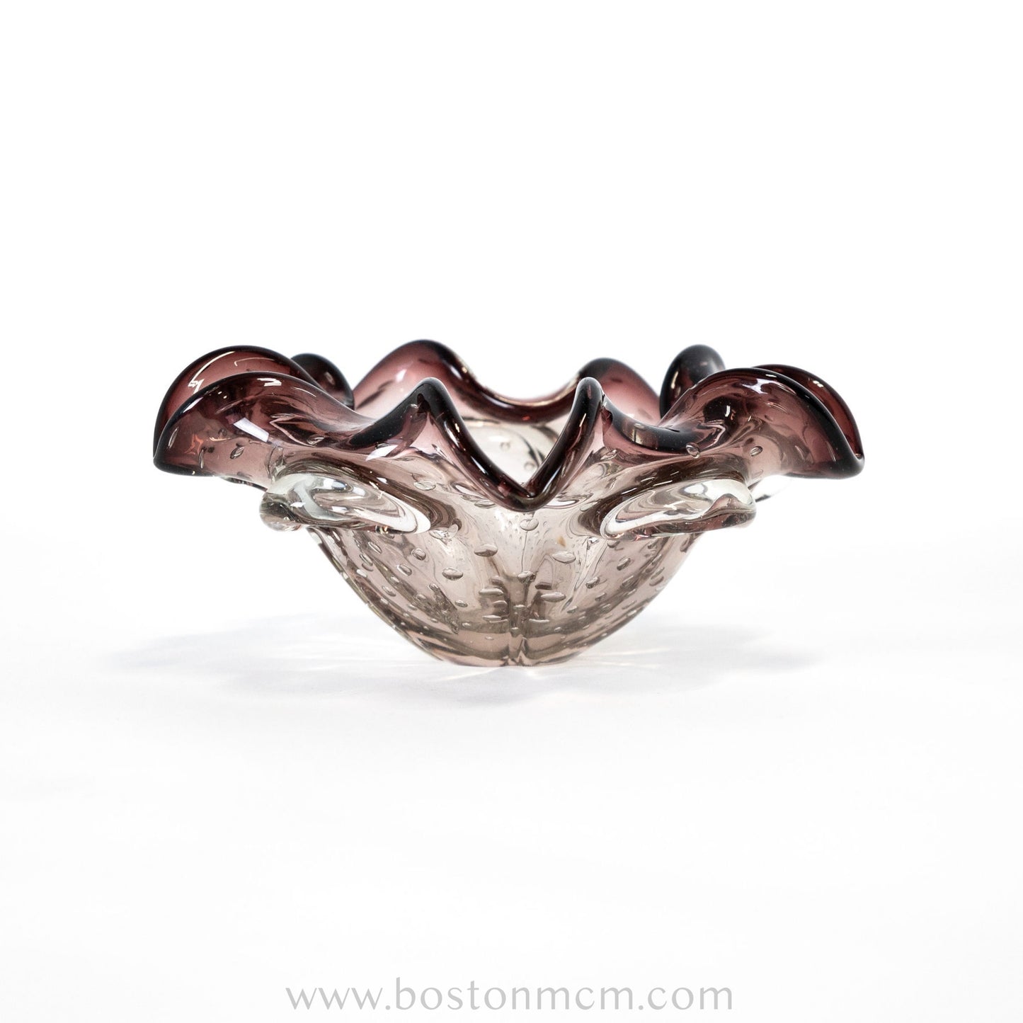 Italian Murano Art Glass Bullicante Bowl