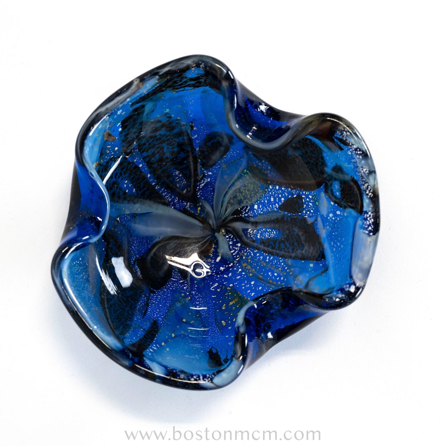 Italian Murano Art Glass Blue Bowl / Ash Tray - #40