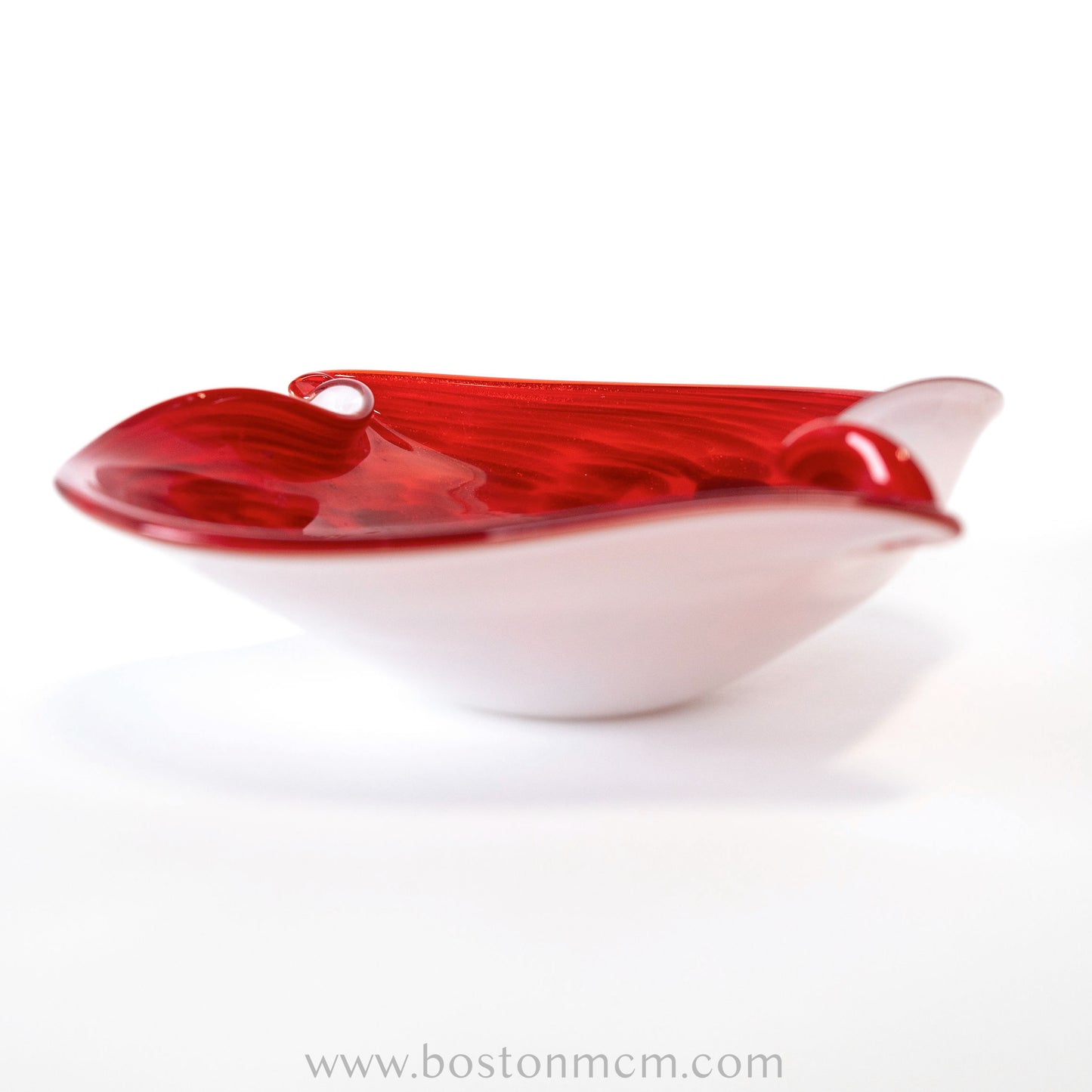 Italian Murano Art Glass Red Bowl