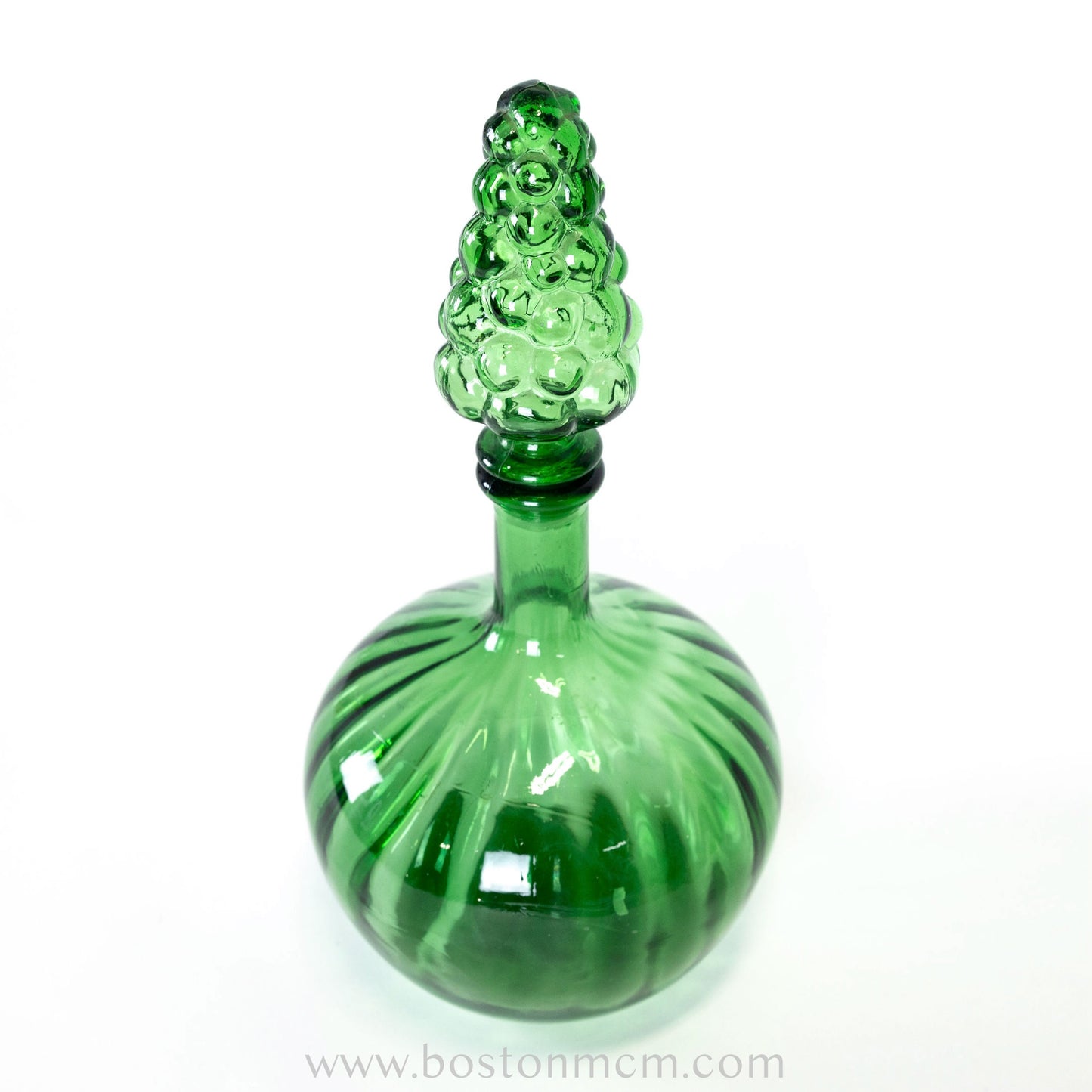 Murano Green Art Glass / Decanter, possibly Empoli