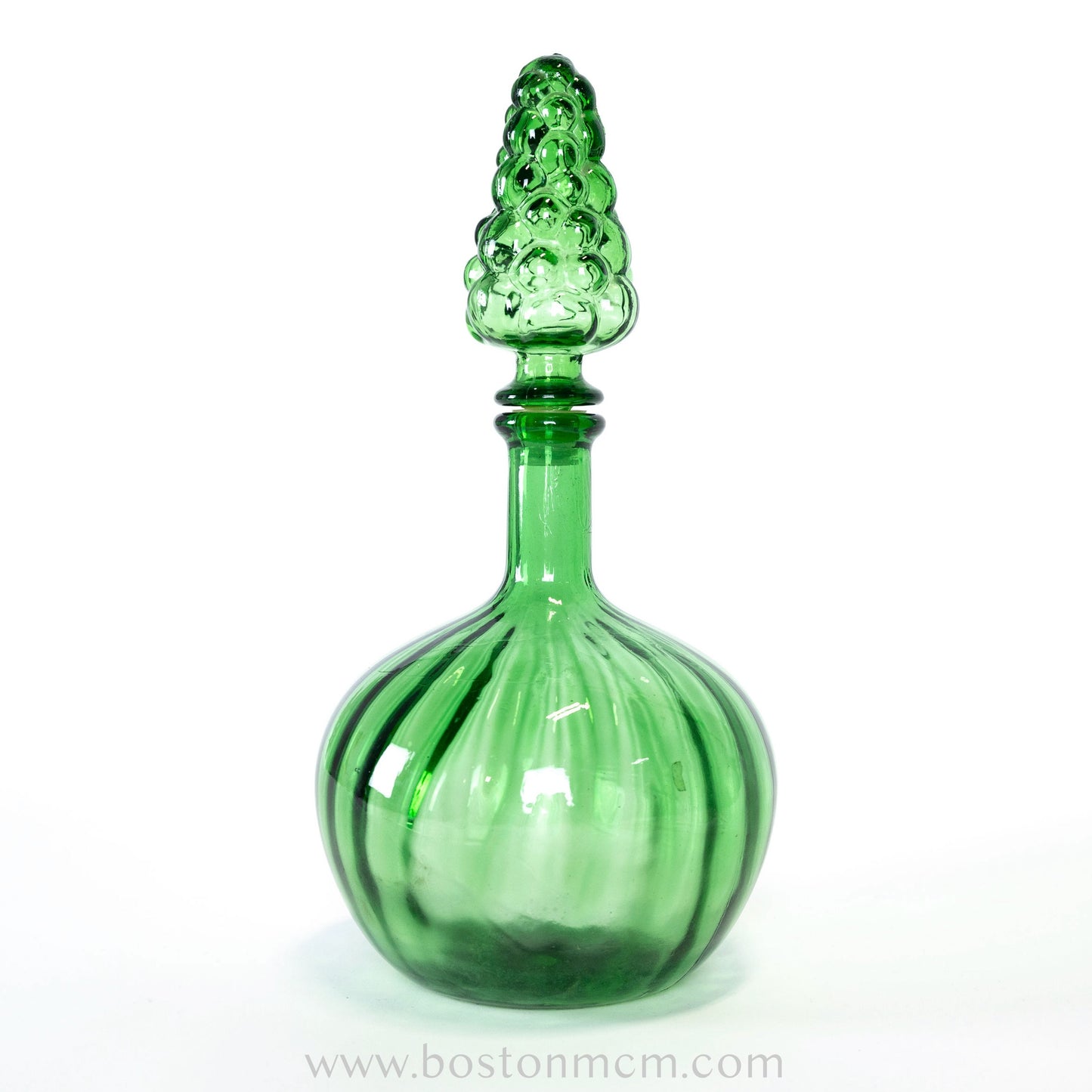 Murano Green Art Glass / Decanter, possibly Empoli