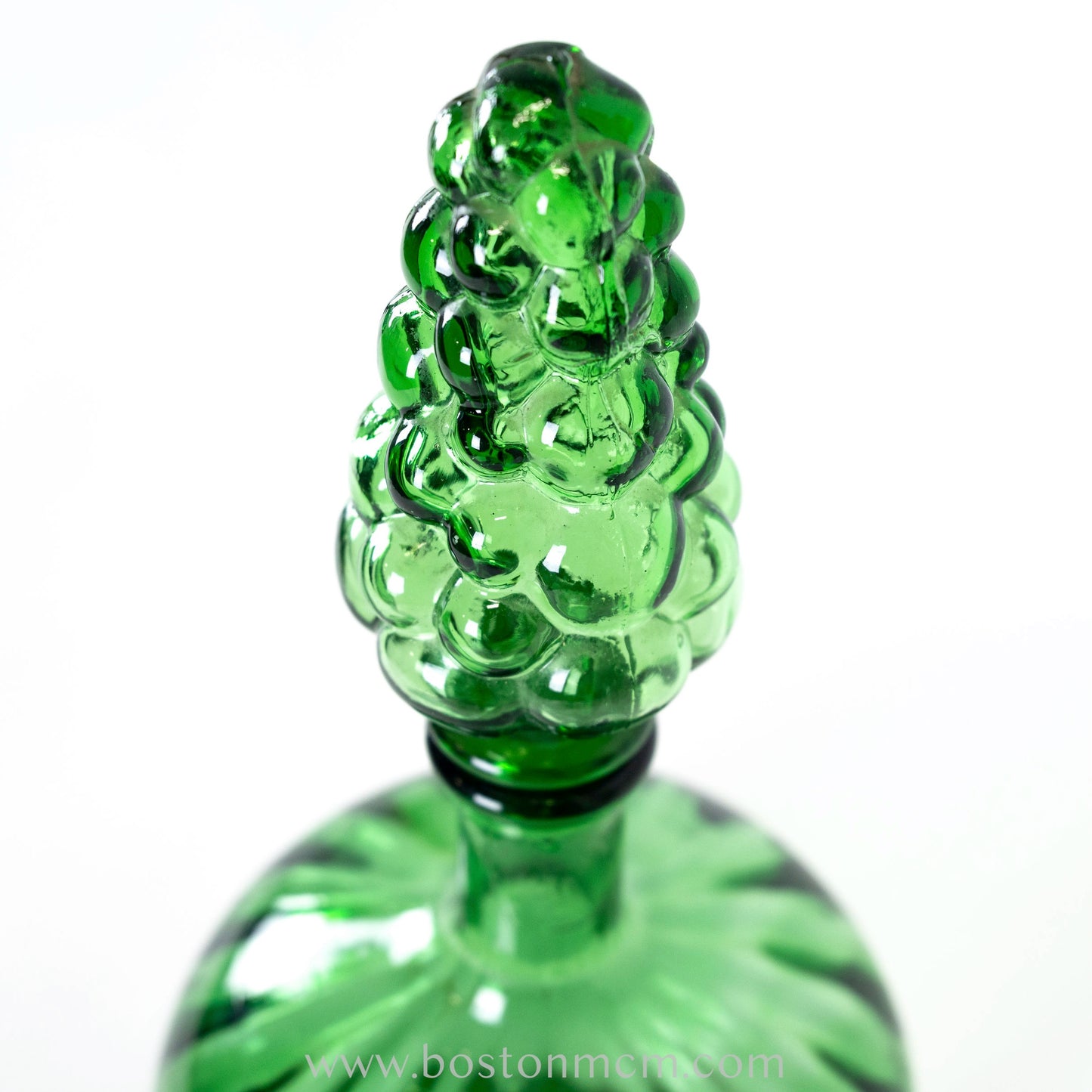 Murano Green Art Glass / Decanter, possibly Empoli