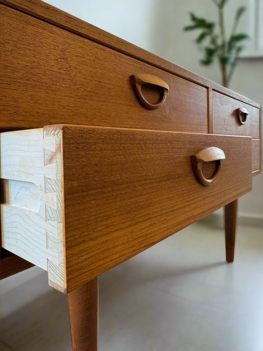 Feldballes Møbelfabrik Model #50 Teak TV Stand / Chest Designed by Kai Kristiansen - #A1715
