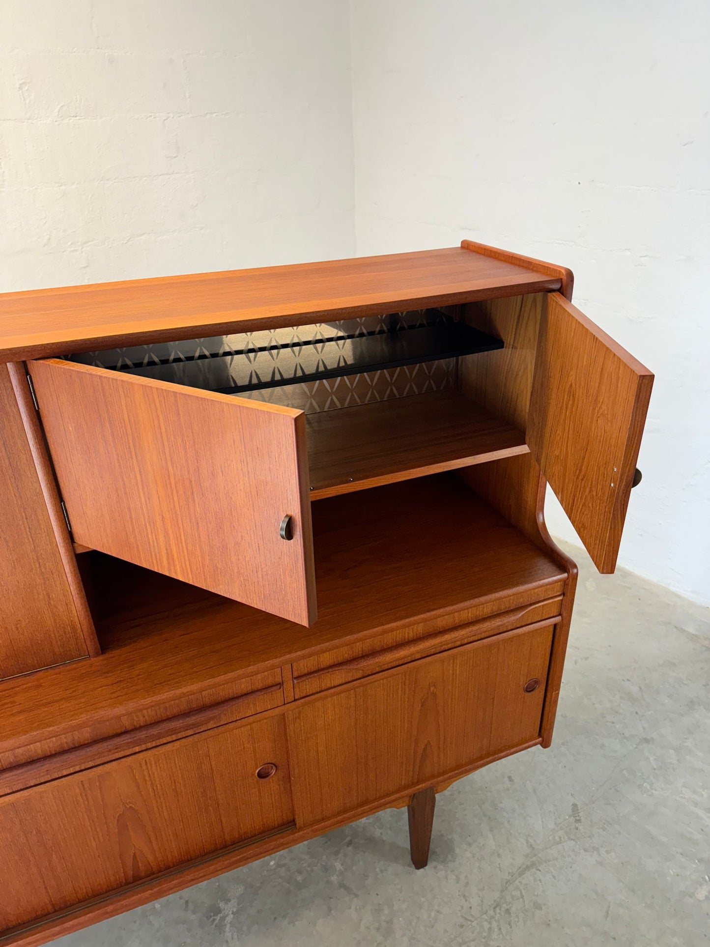 Danish Teak Tall Sideboard / Highboard - #A1541