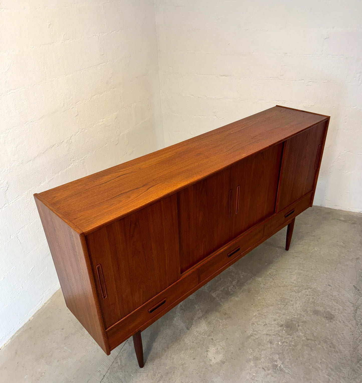 Danish Teak Tall Sideboard / Highboard - #A1542