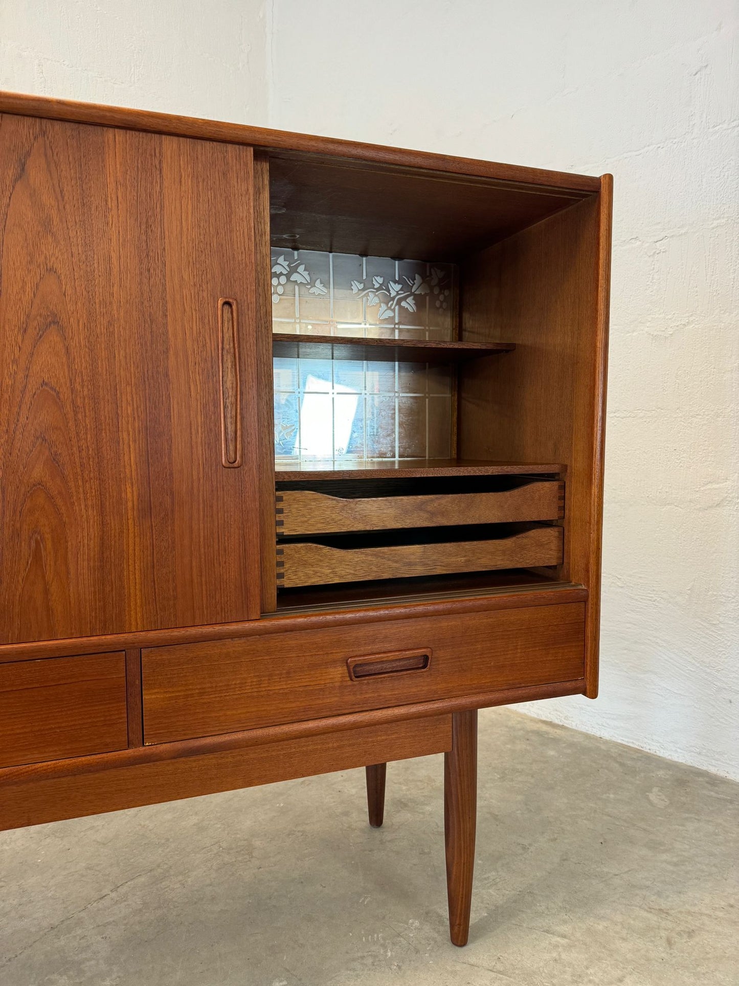Danish Teak Tall Sideboard / Highboard - #A1542