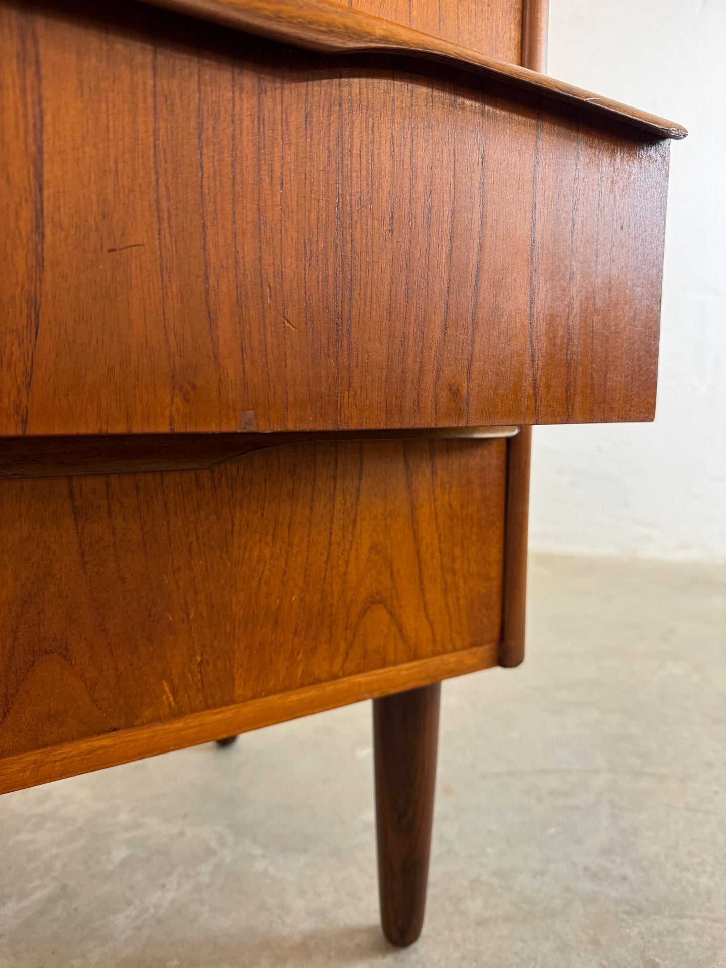 Danish Teak Six Drawer Dresser - #A1580