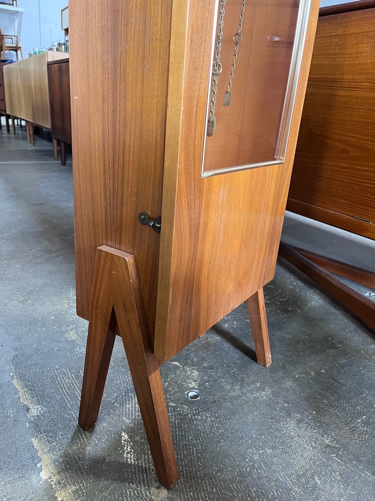 Teak Grandmother / Grandfather Clock with Urgos Uhrenfabrik Movement - #A251