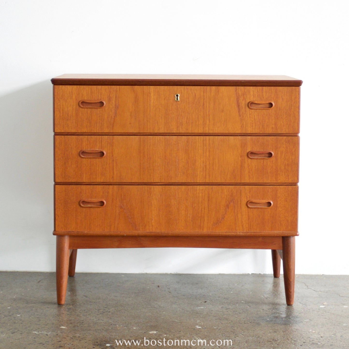 Danish Teak 3 Drawer Dresser