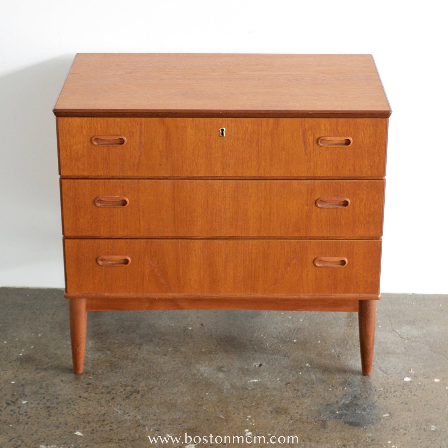 Danish Teak 3 Drawer Dresser