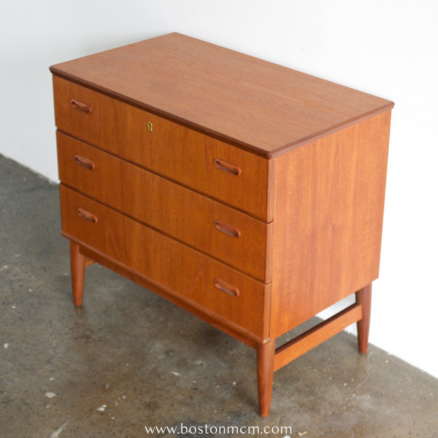Danish Teak 3 Drawer Dresser